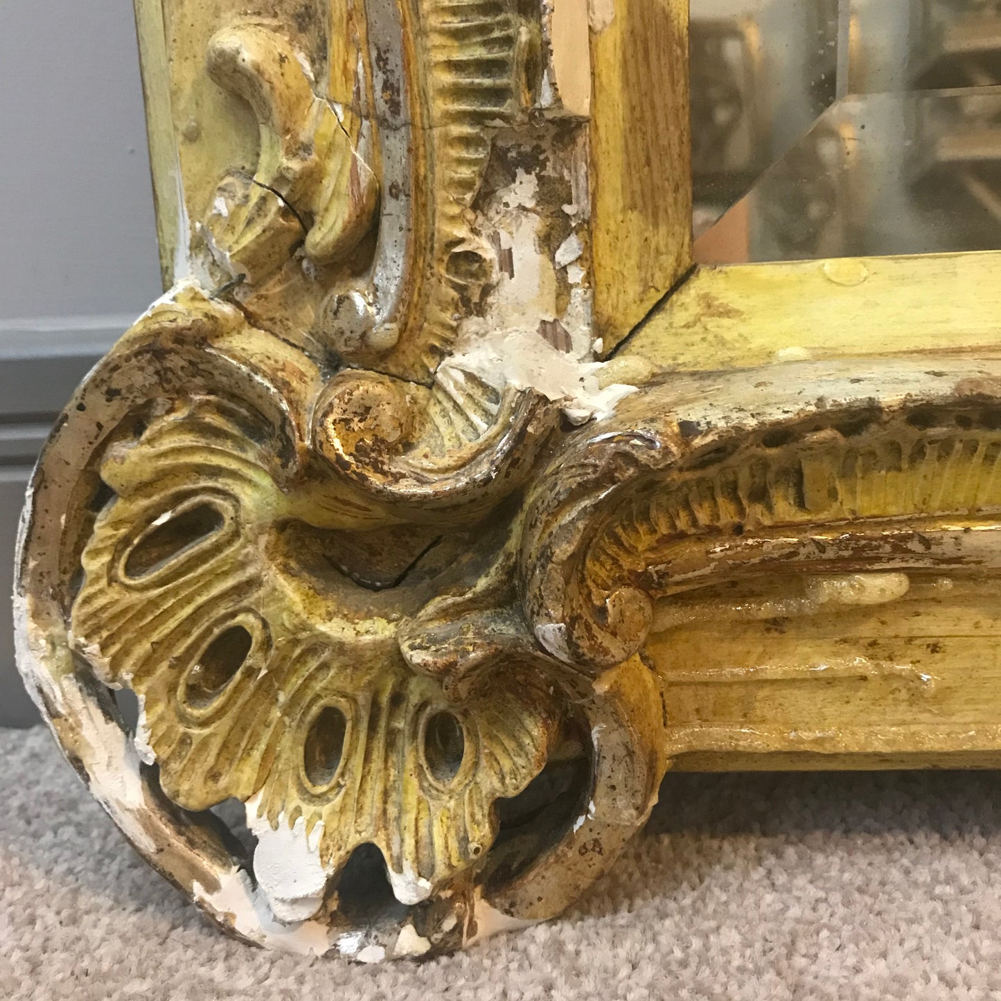 Stunning 19th Century French Mirror.
