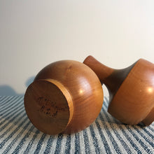 Load image into Gallery viewer, Mid Century Kauri Wood Candlesticks.
