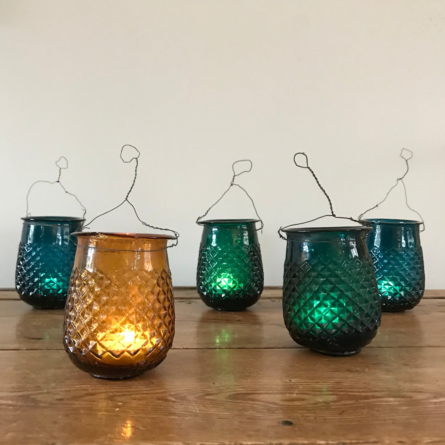 Early French Glass Fairy Lights.