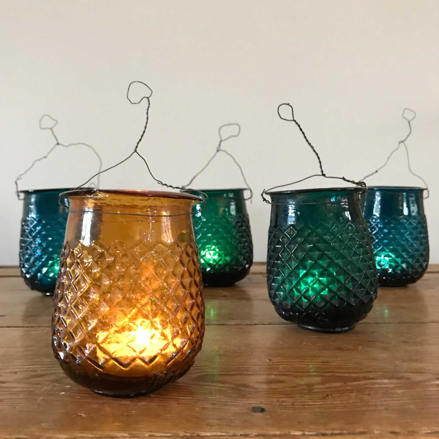 Early French Glass Fairy Lights.