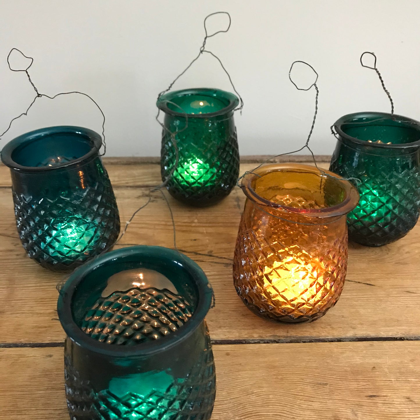 Early French Glass Fairy Lights.