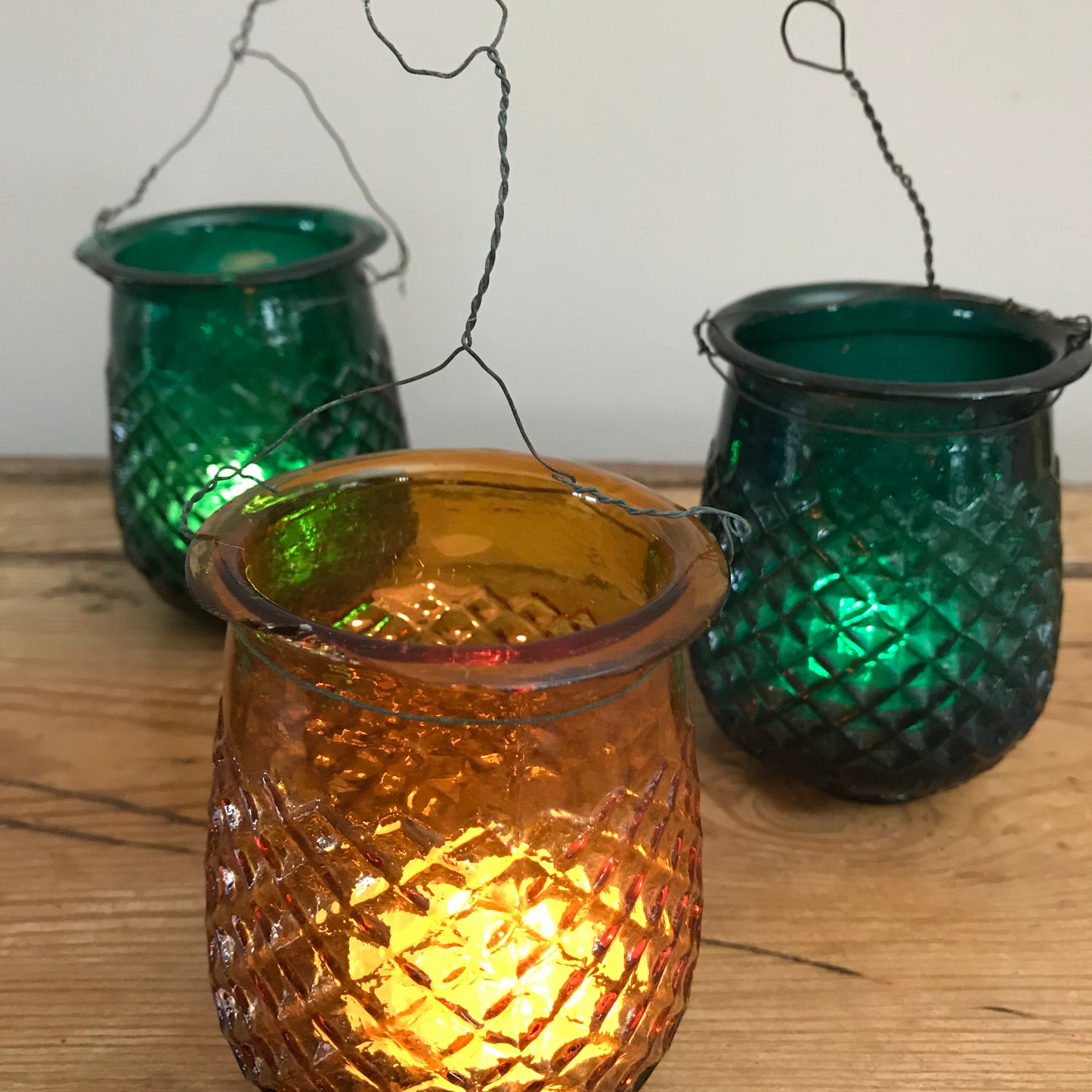 Early French Glass Fairy Lights.
