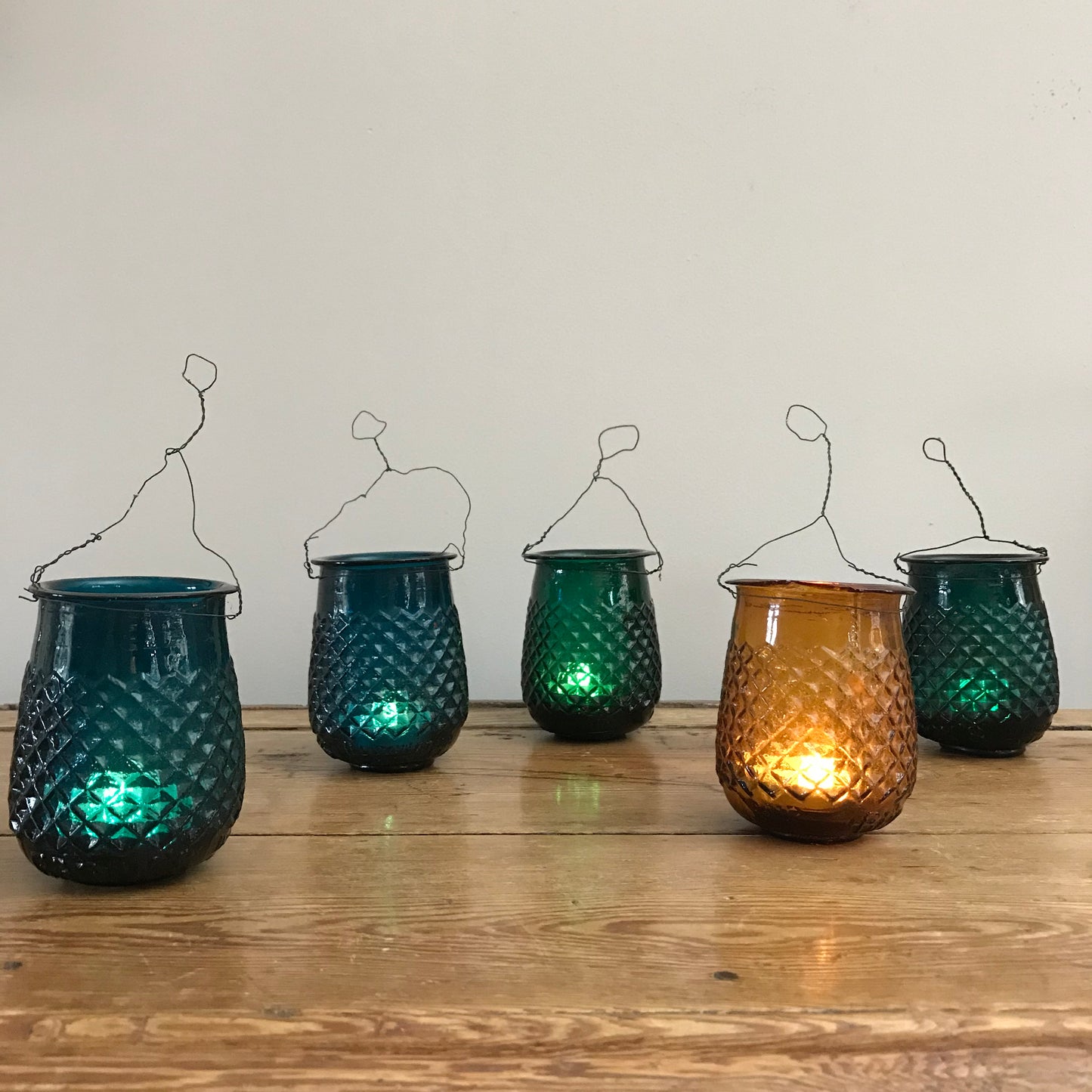Early French Glass Fairy Lights.