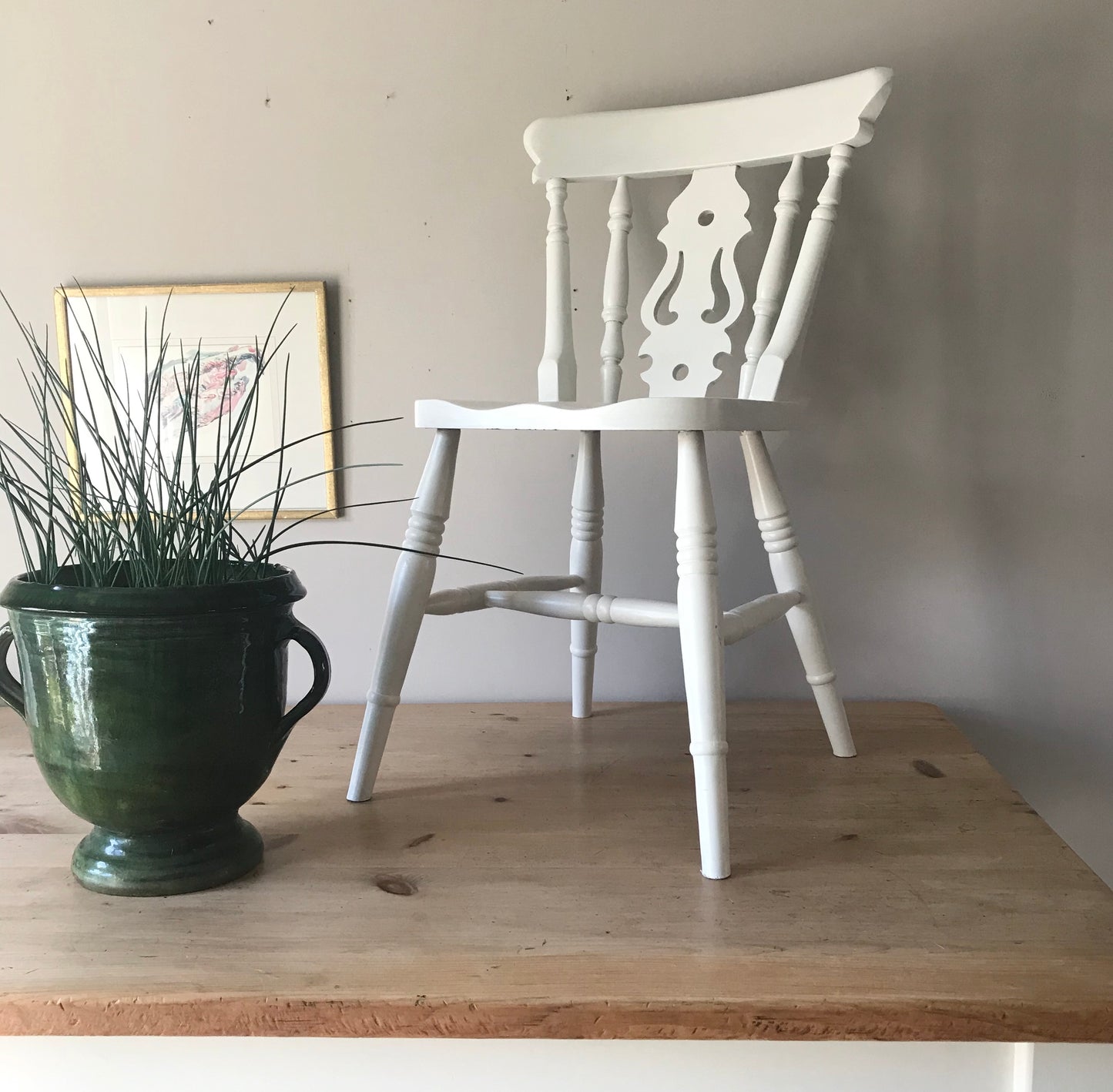 Country Pine Table and Four Chairs.