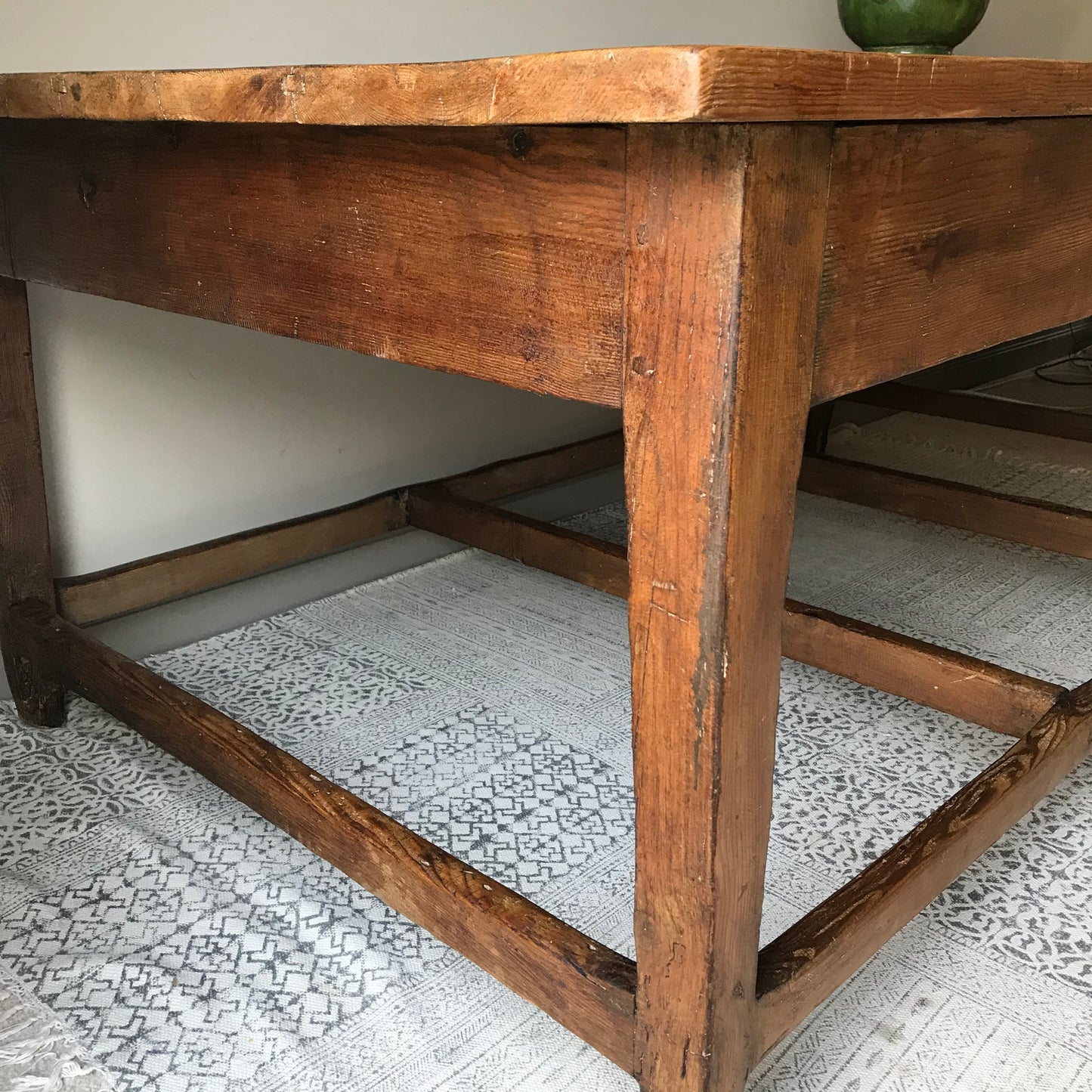Country Farmhouse Pine Refectory / Prep Table.