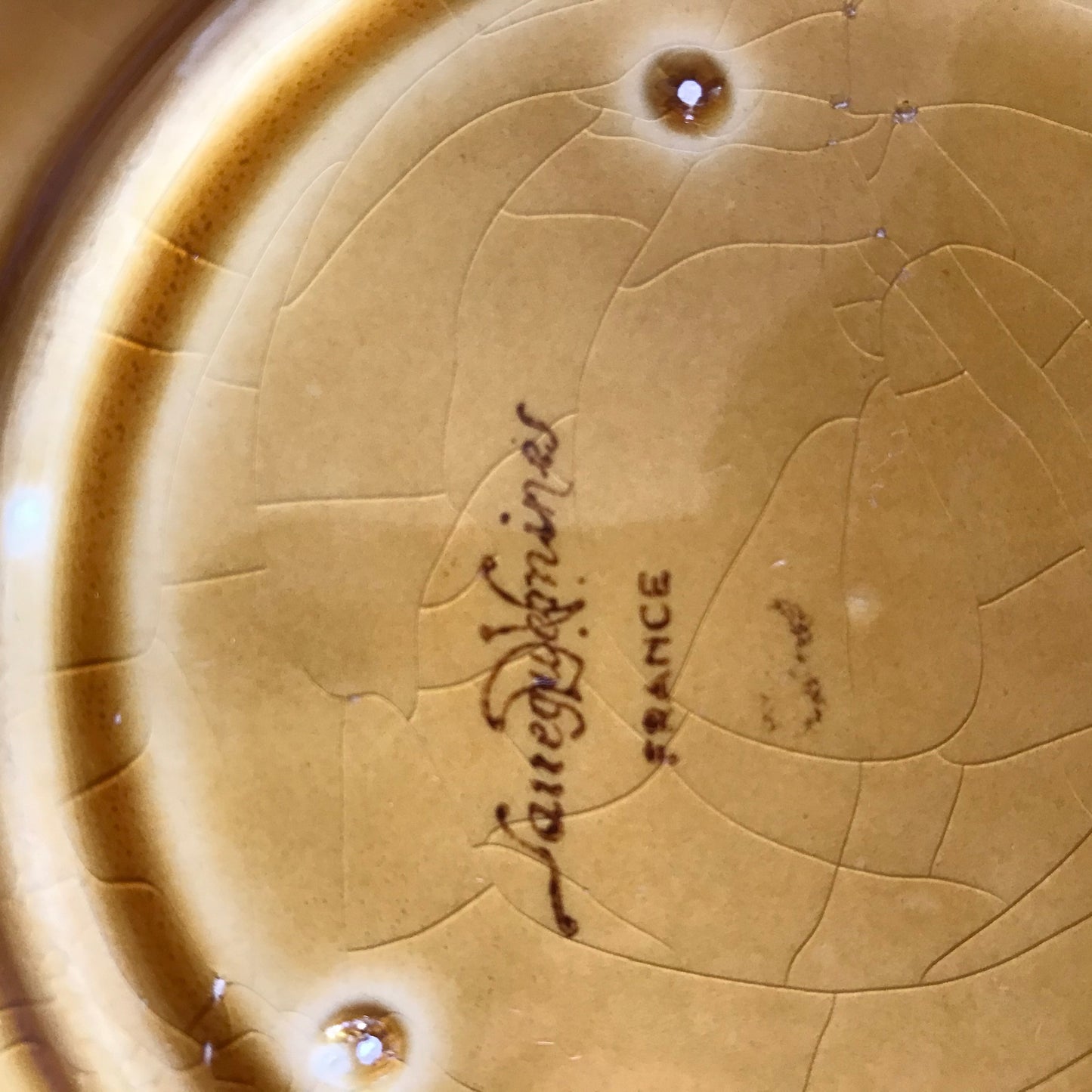 Set of Four French Fruit Plates.