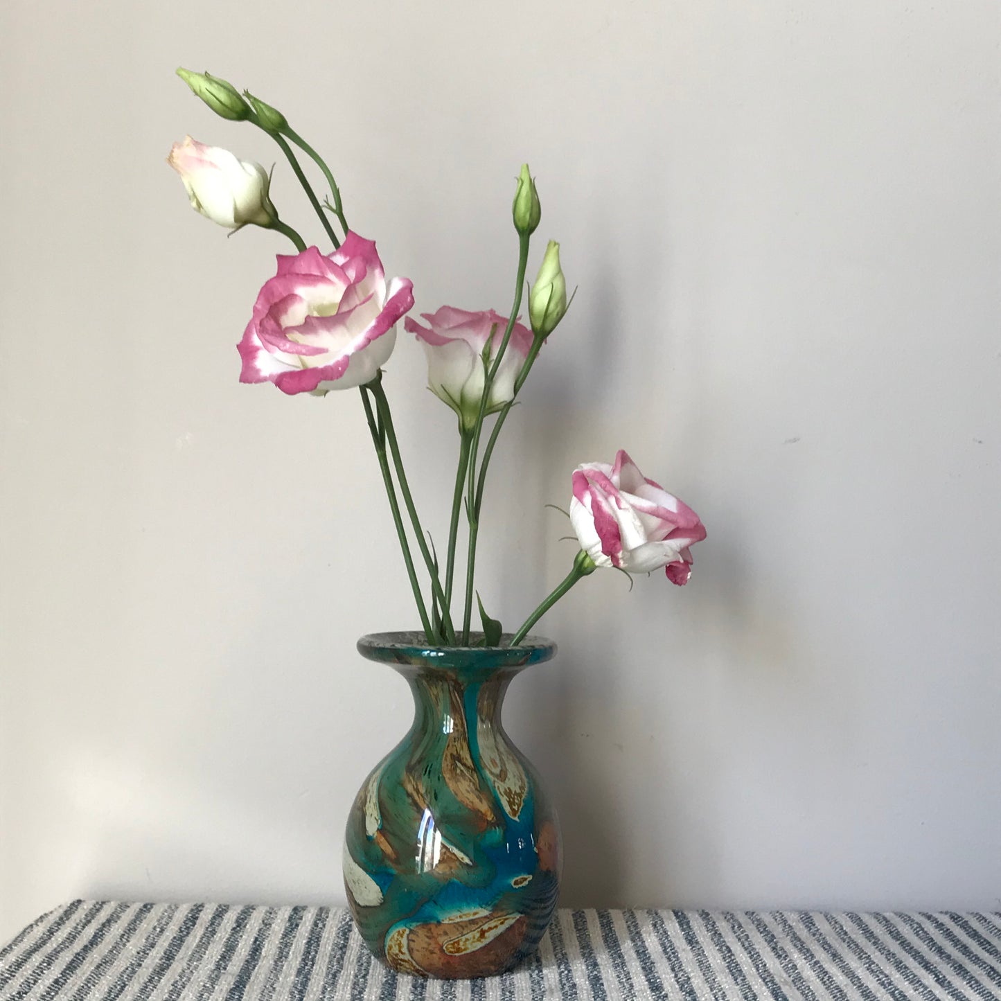 Maltese Tiger Glass Vase.