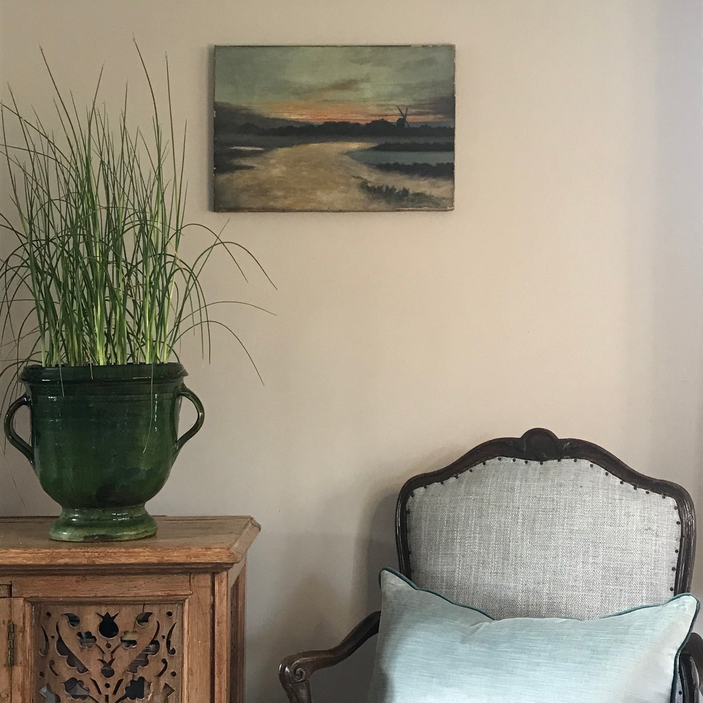 Sunset Oil On Canvas.