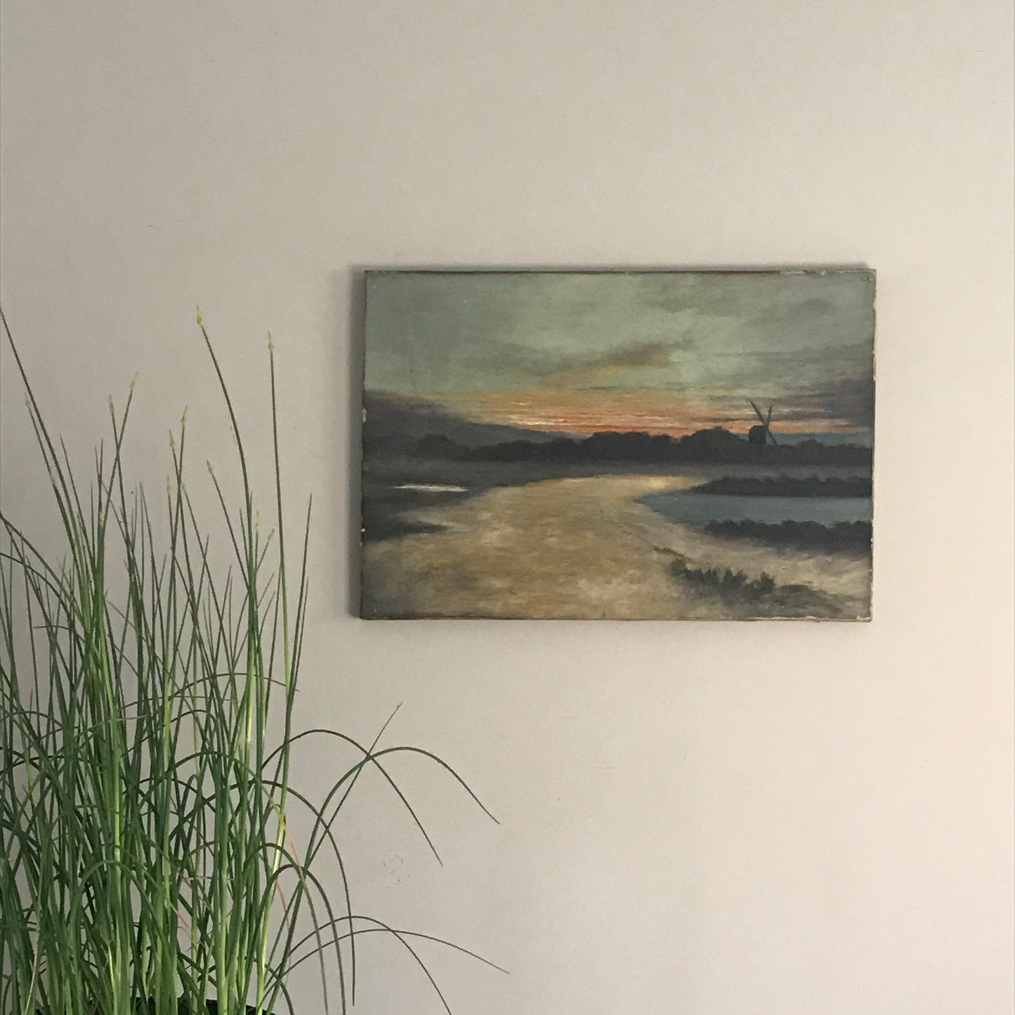 Sunset Oil On Canvas.