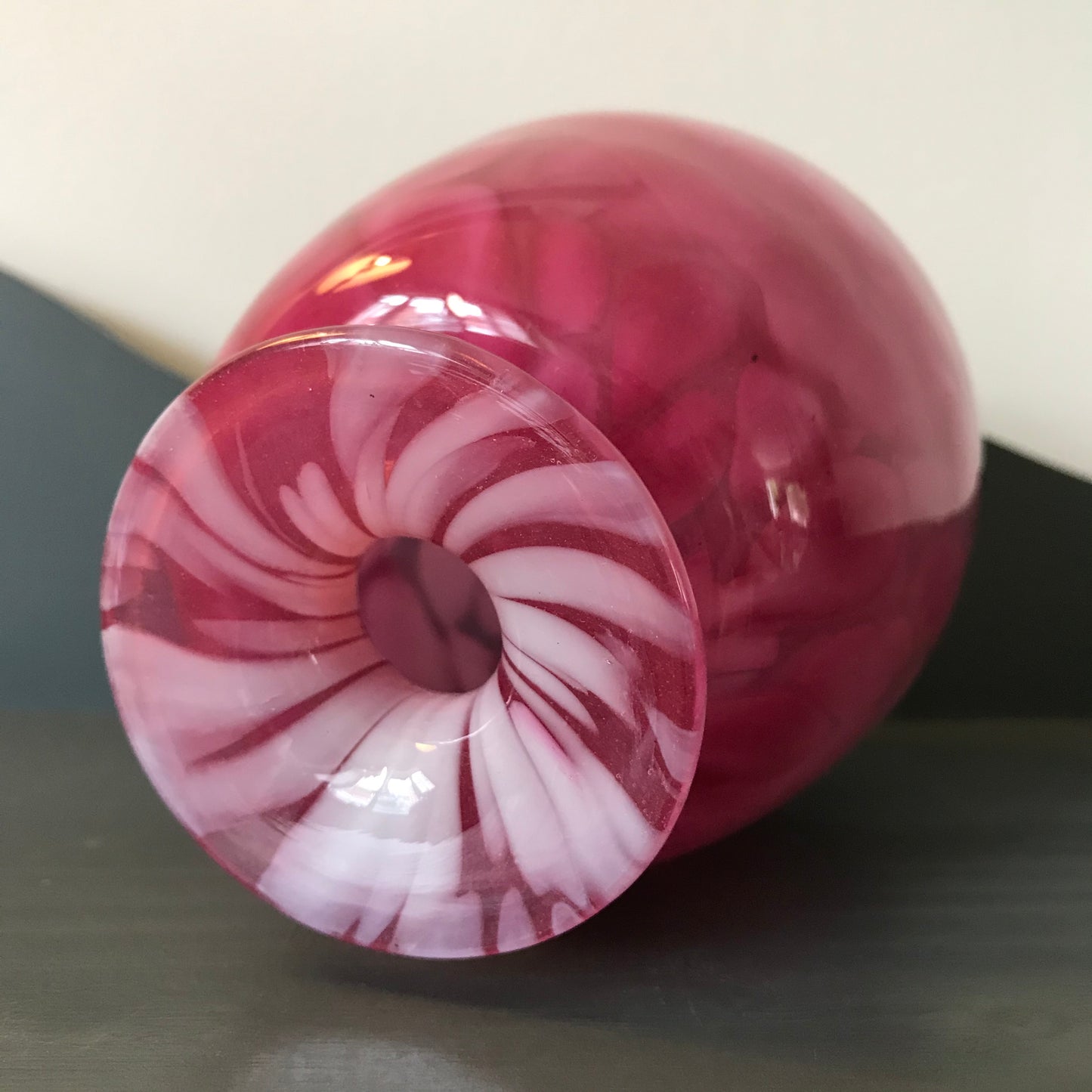 Pink Mdina Vase.