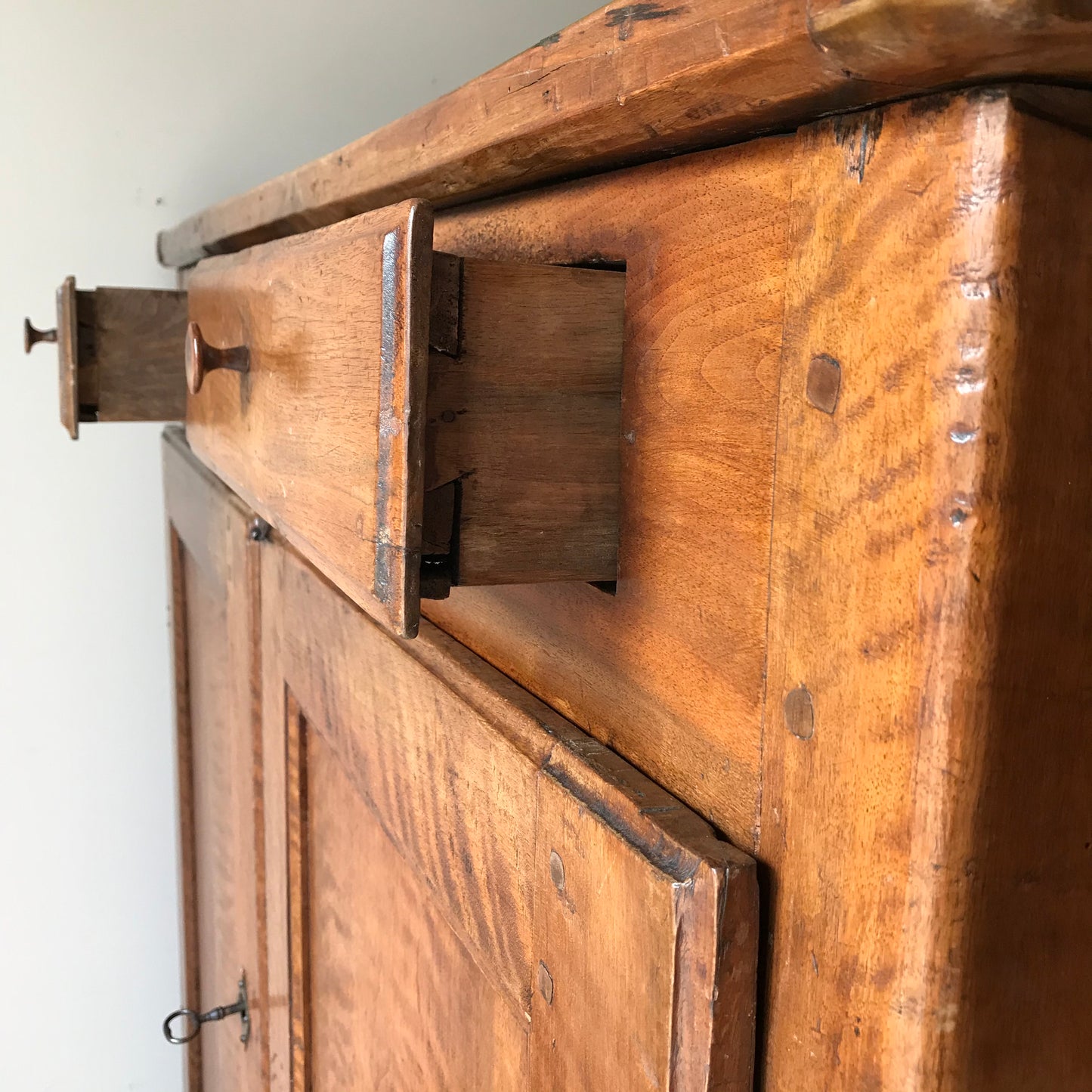 Fruitwood Side Cabinet.