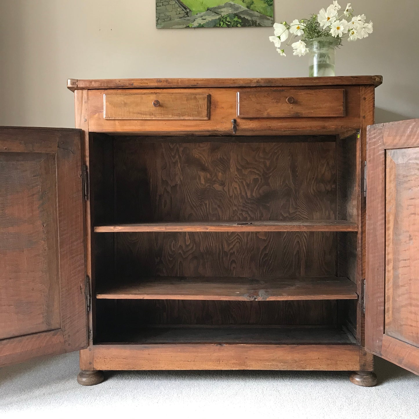 Fruitwood Side Cabinet.