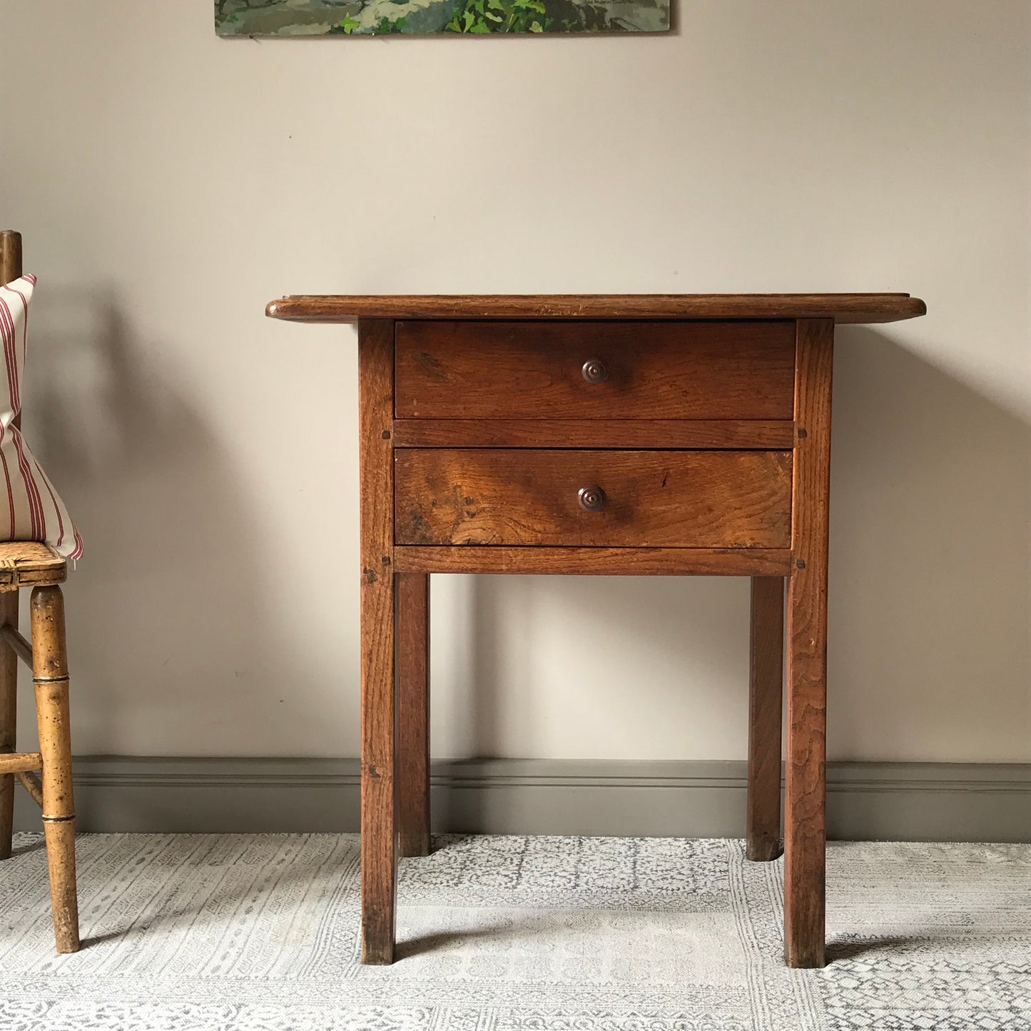 Provincial Oak Table.
