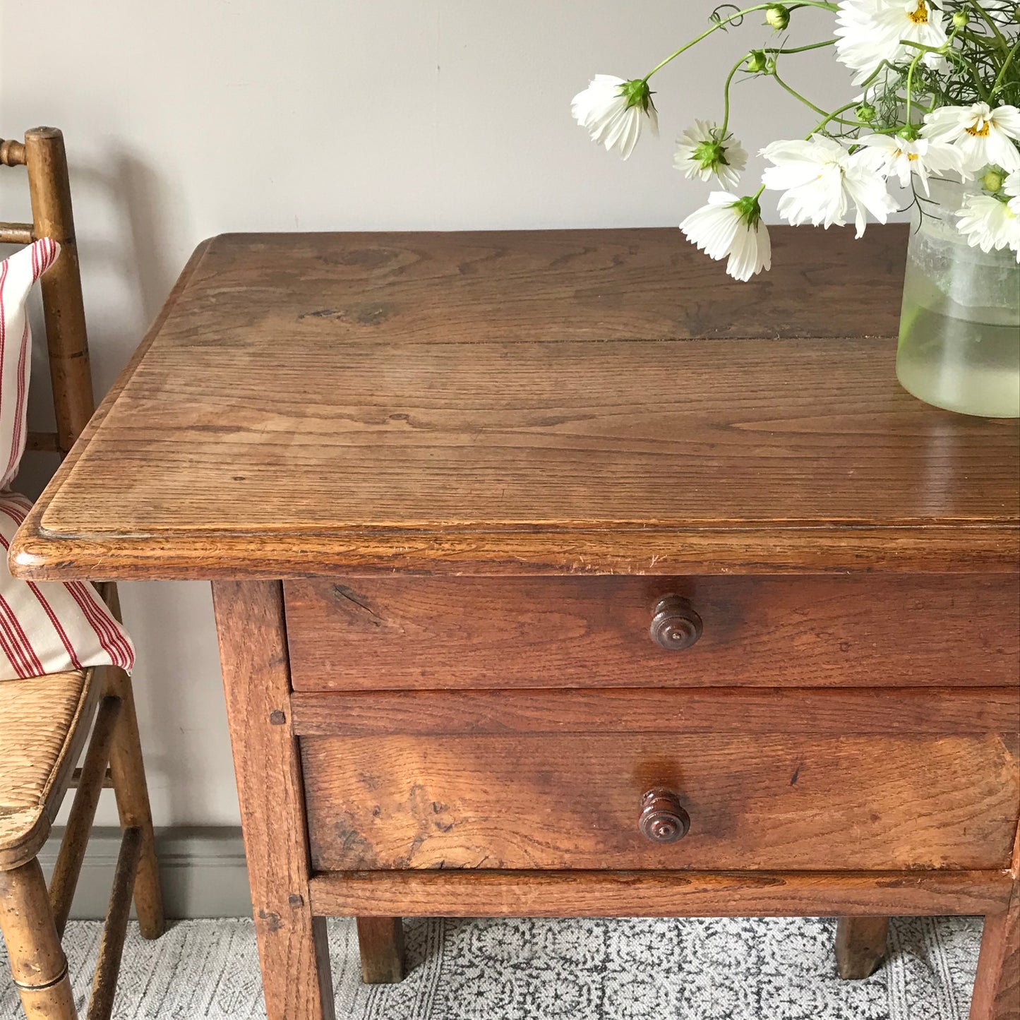 Provincial Oak Table.