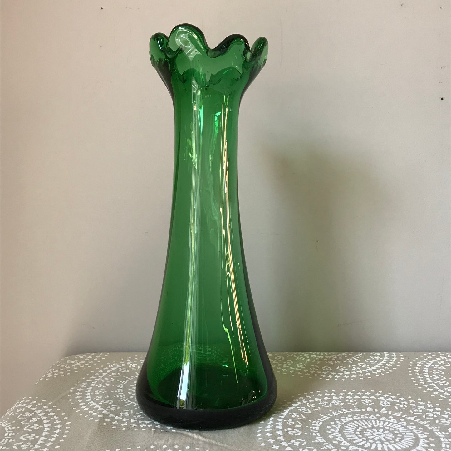 French Emerald Green Vase.
