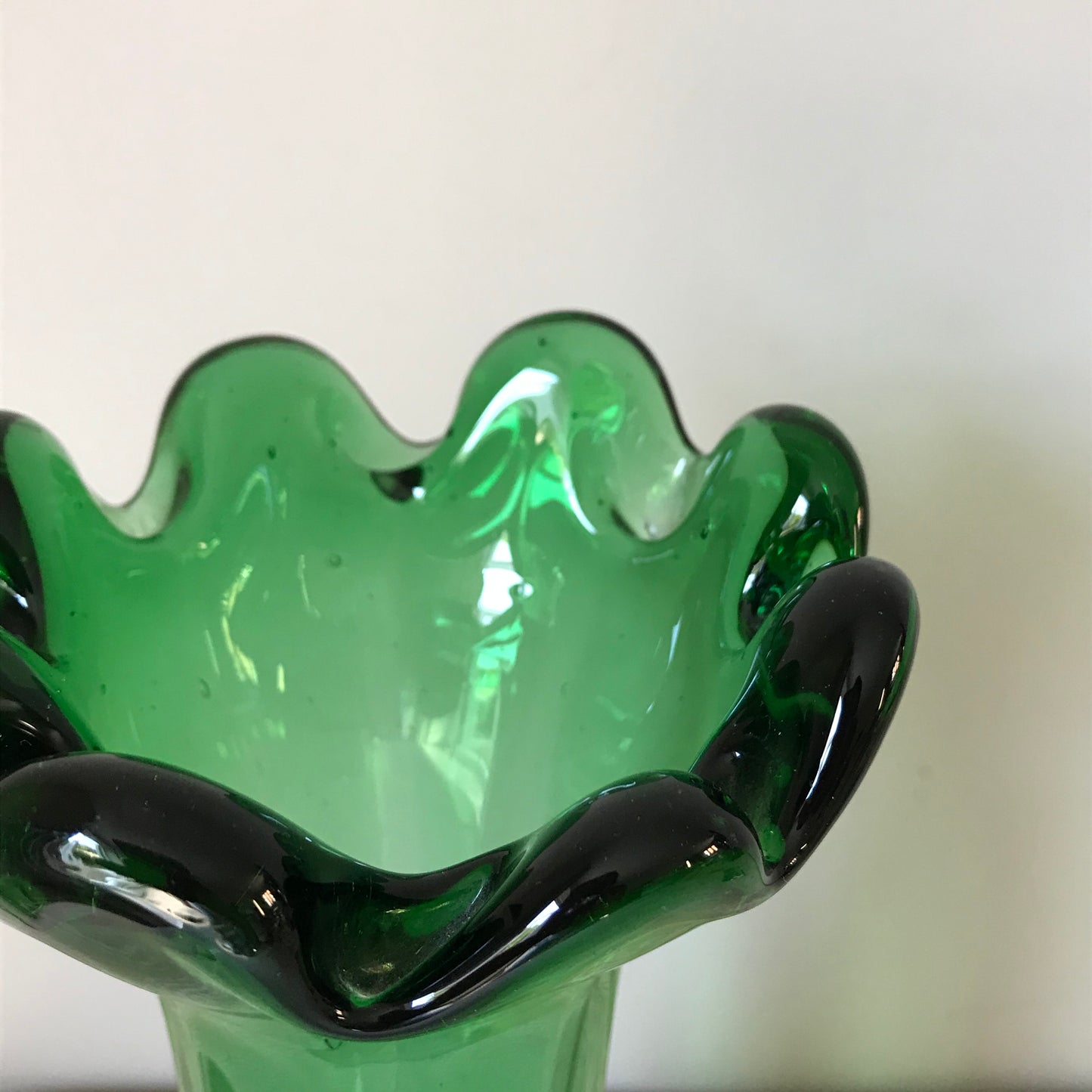 French Emerald Green Vase.