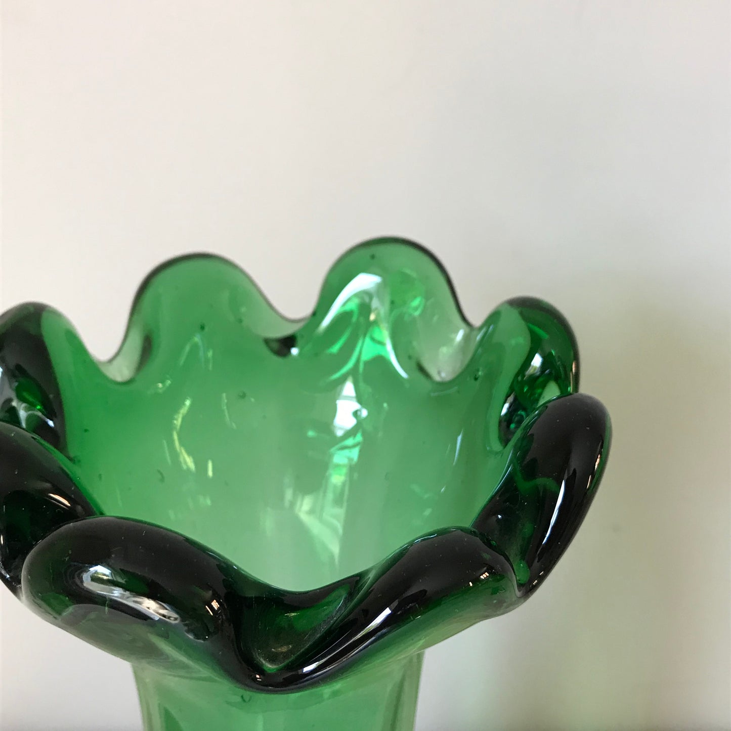 French Emerald Green Vase.