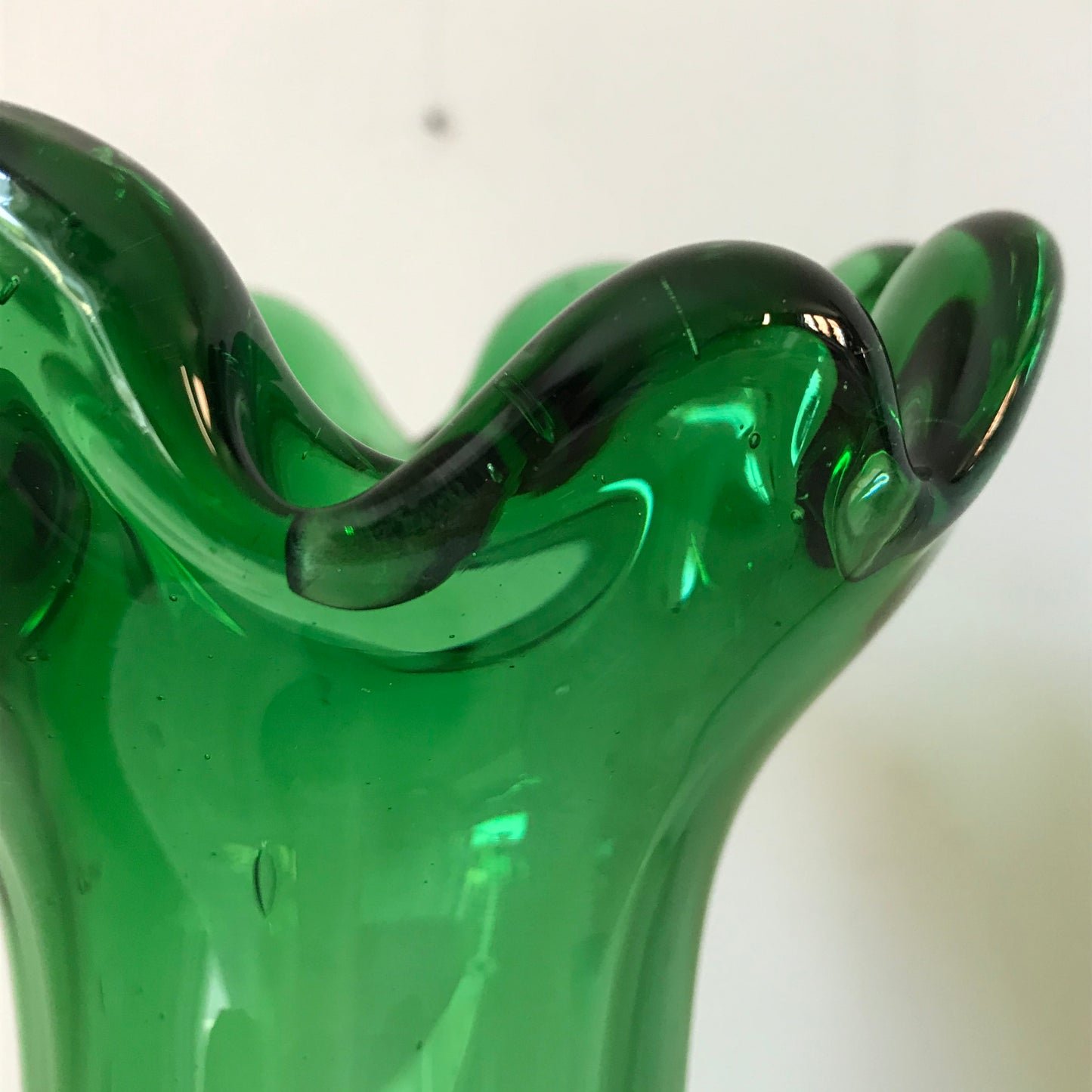 French Emerald Green Vase.