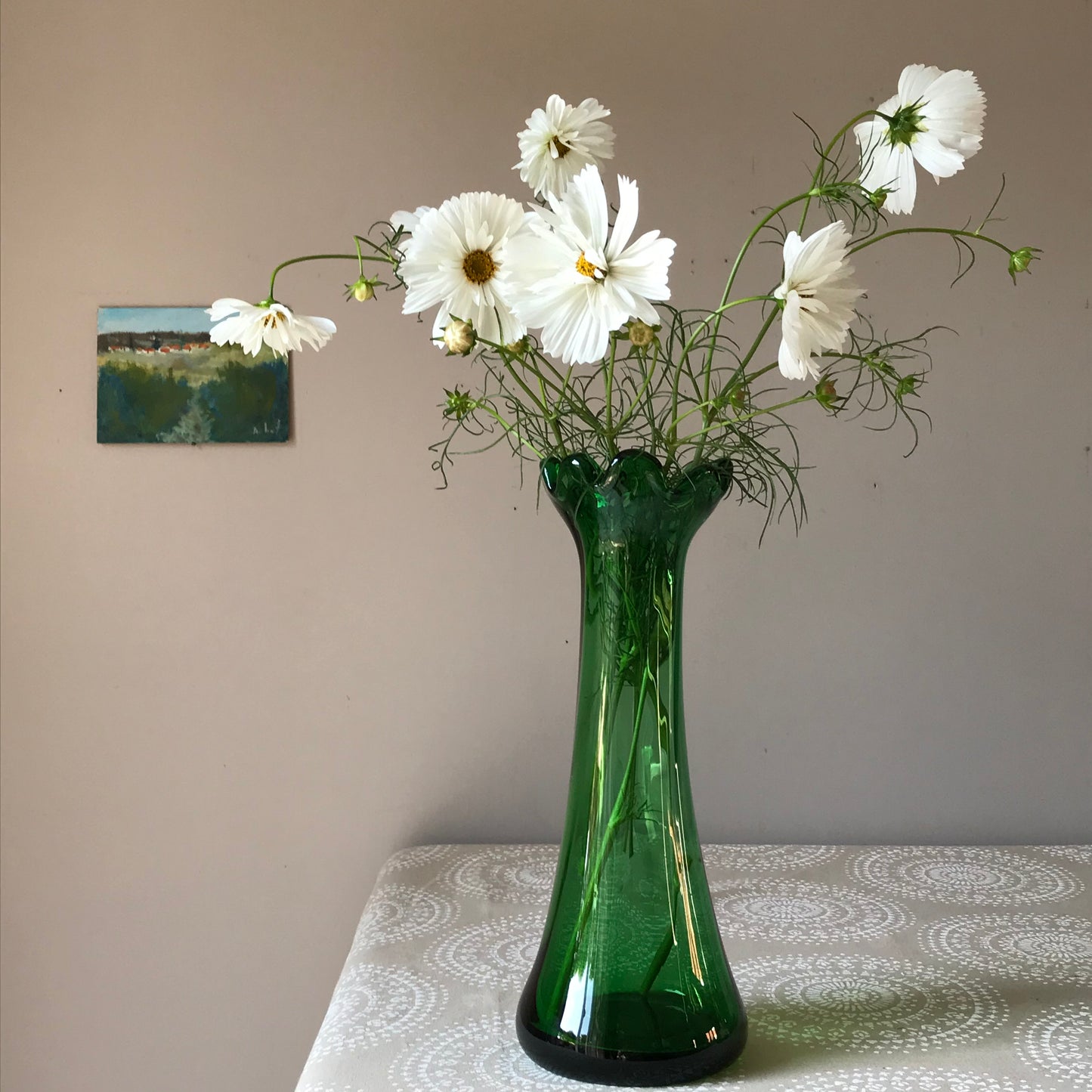 French Emerald Green Vase.