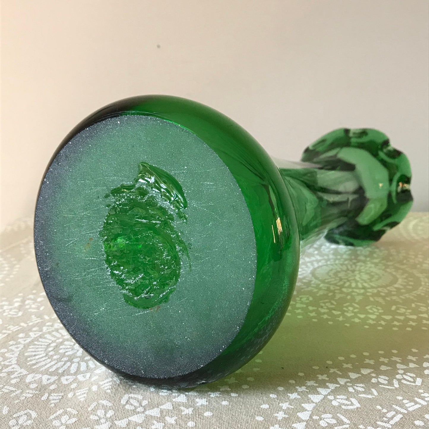 French Emerald Green Vase.