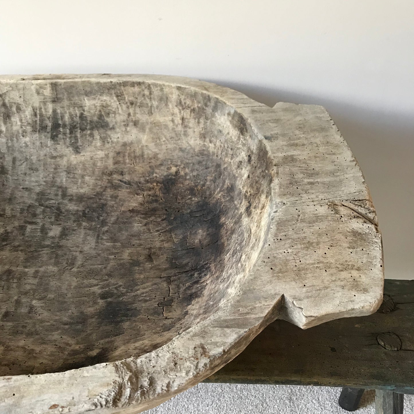 Large 19th Century Dough Bowl.