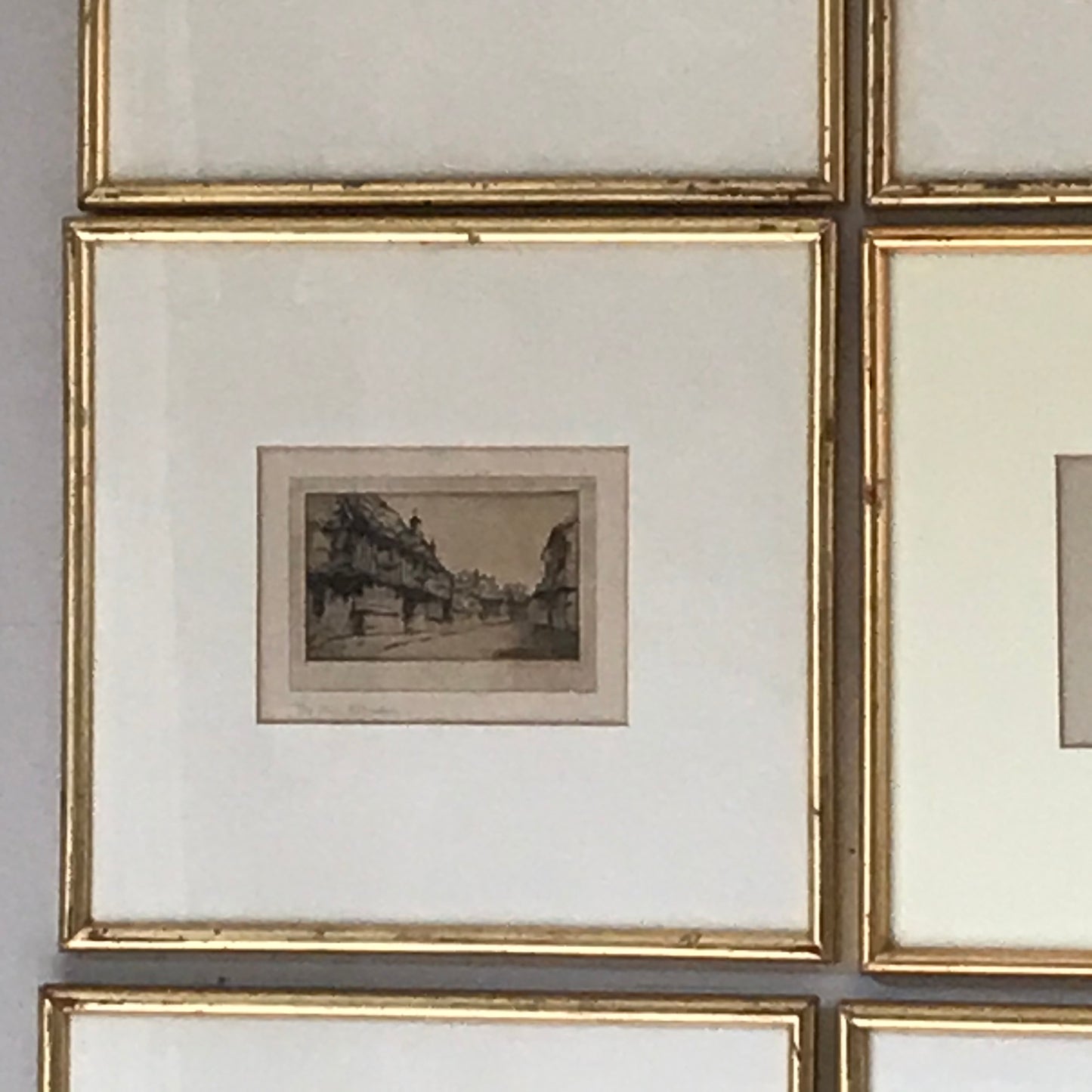 Set of Nine Pub Etchings.