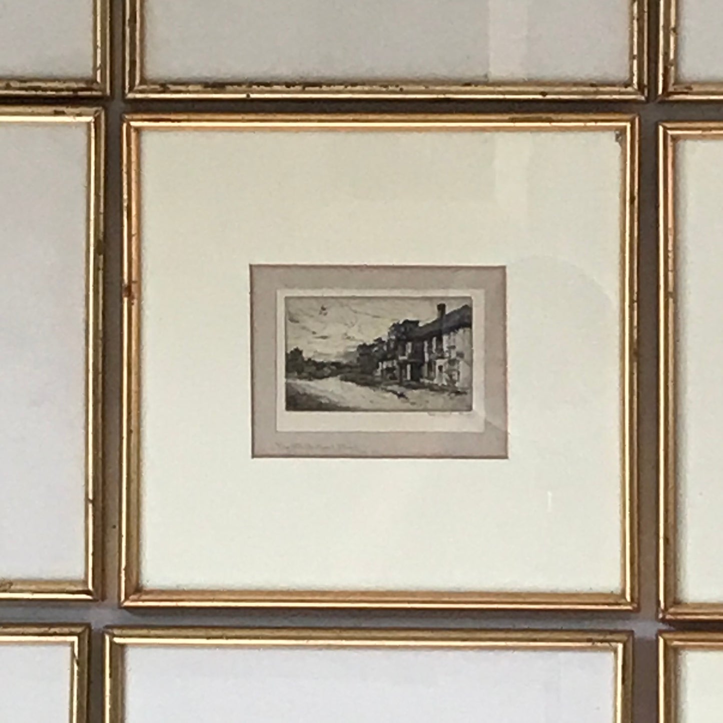 Set of Nine Pub Etchings.