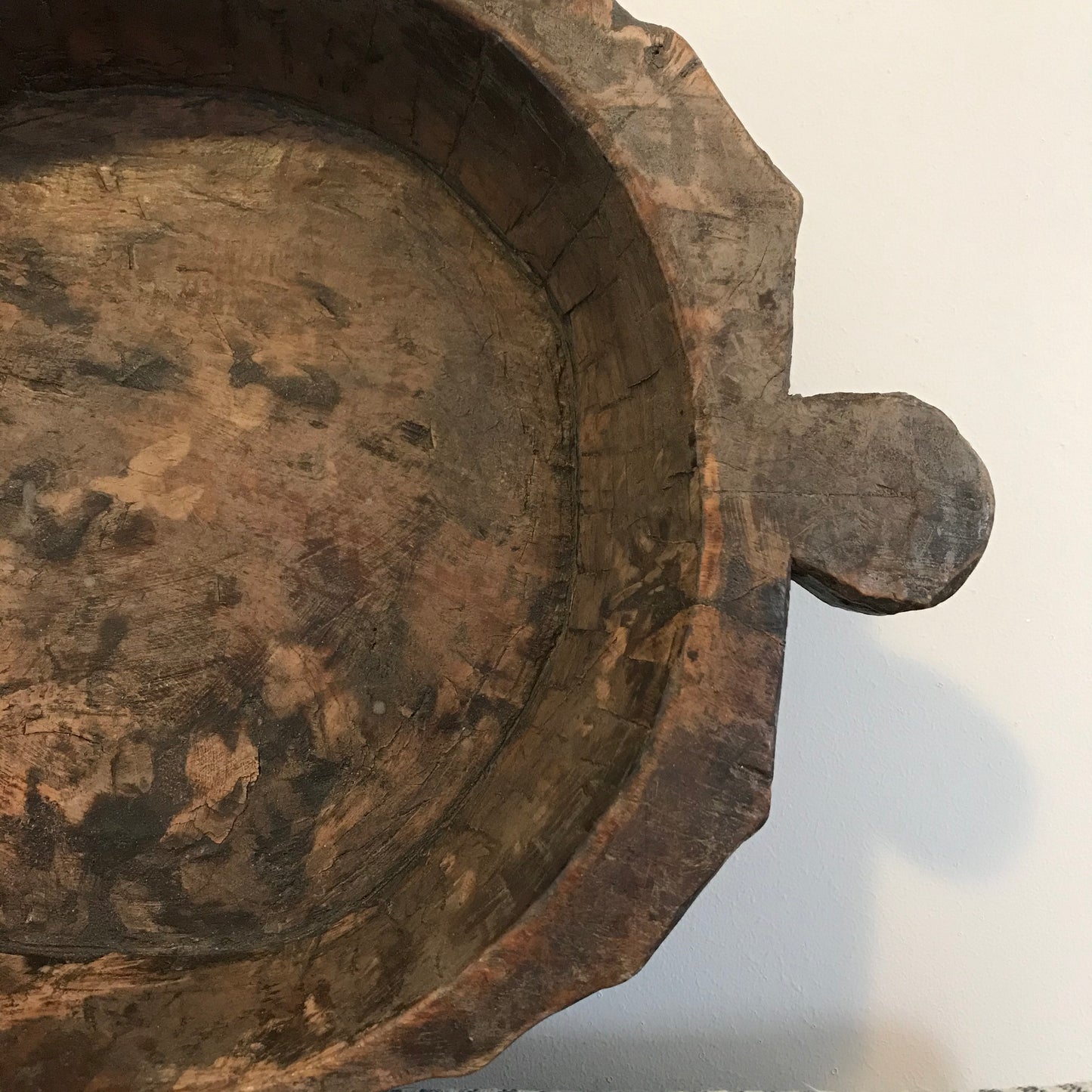 Wooden Dough Bowl.