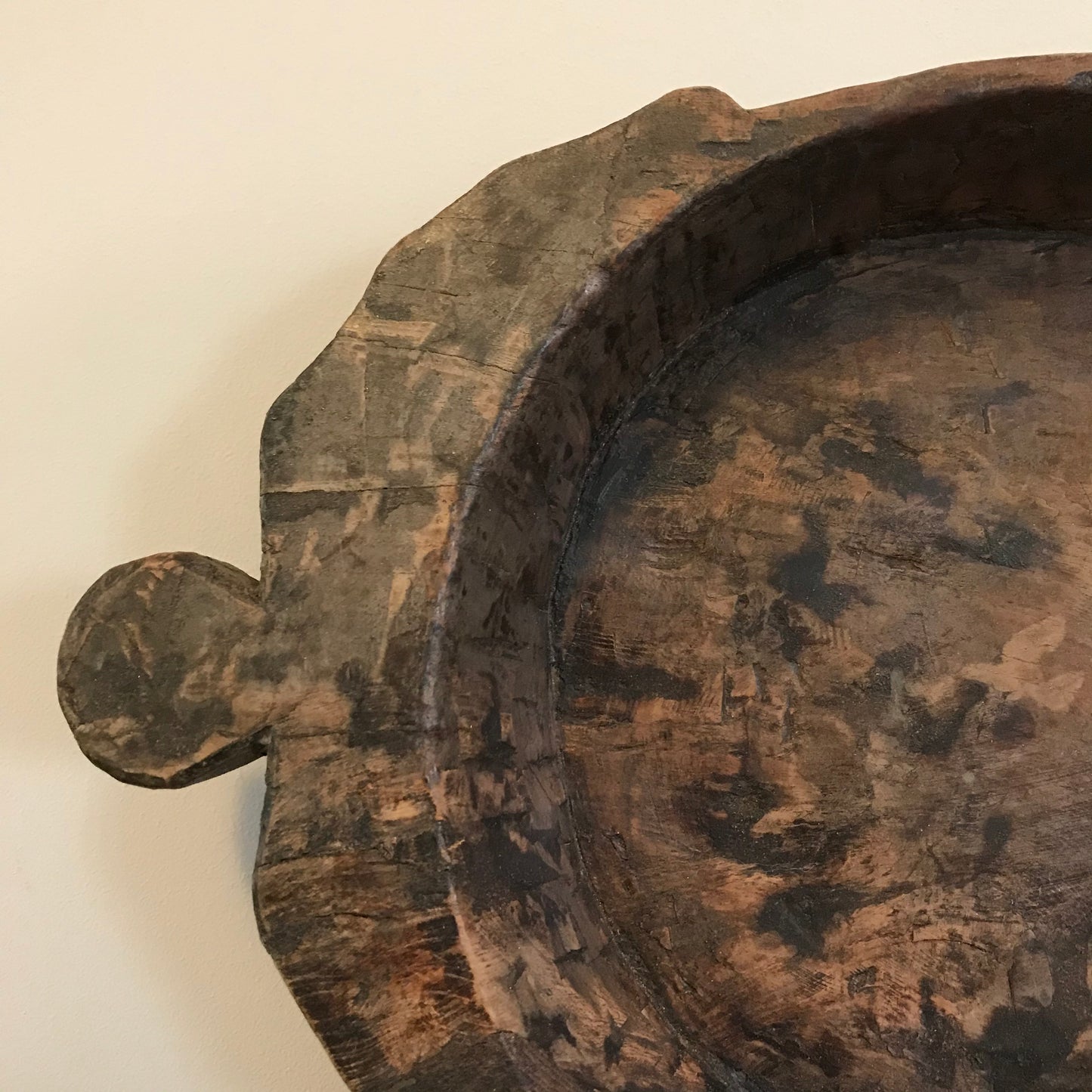 Wooden Dough Bowl.