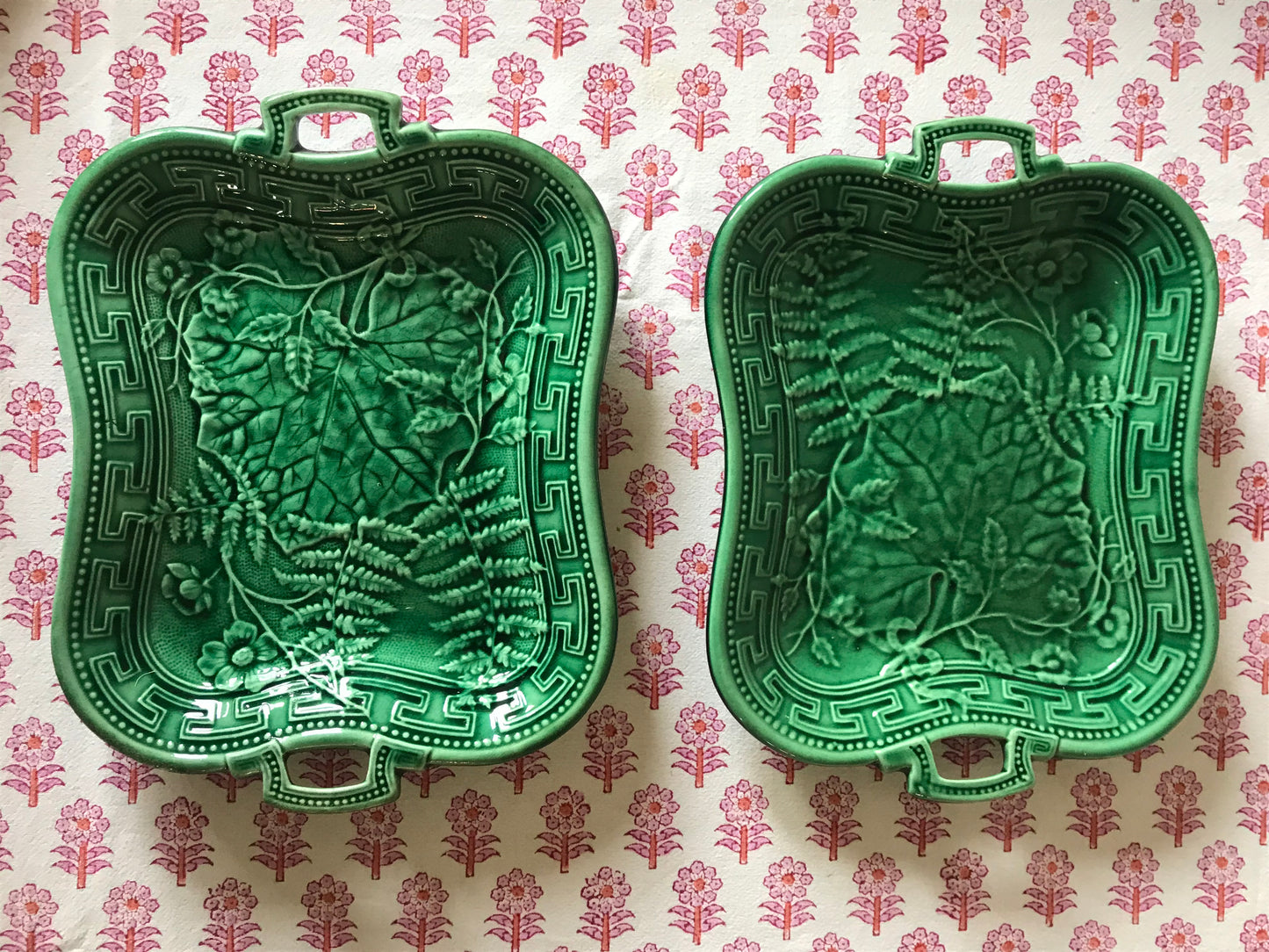 Majolica Dishes.