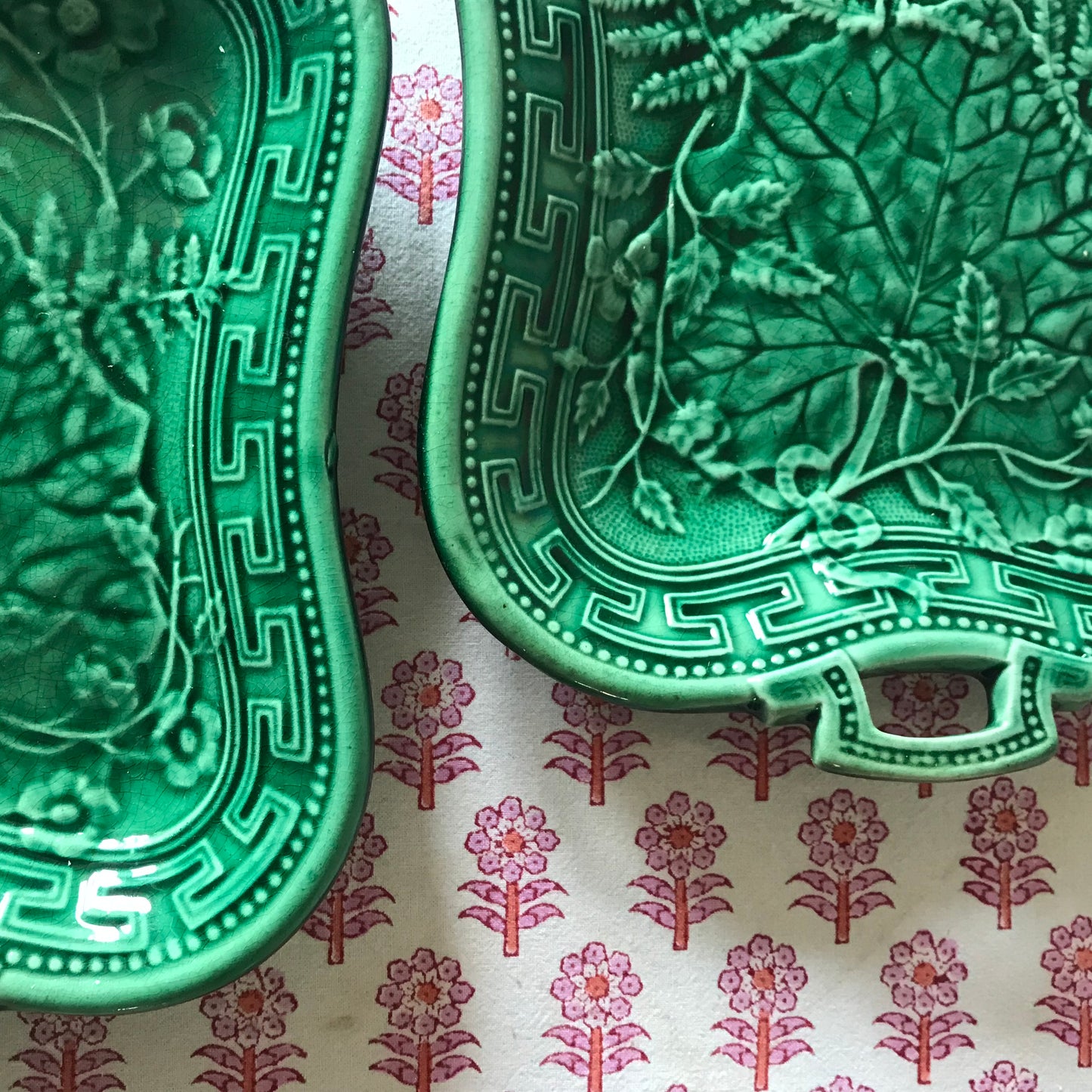 Majolica Dishes.