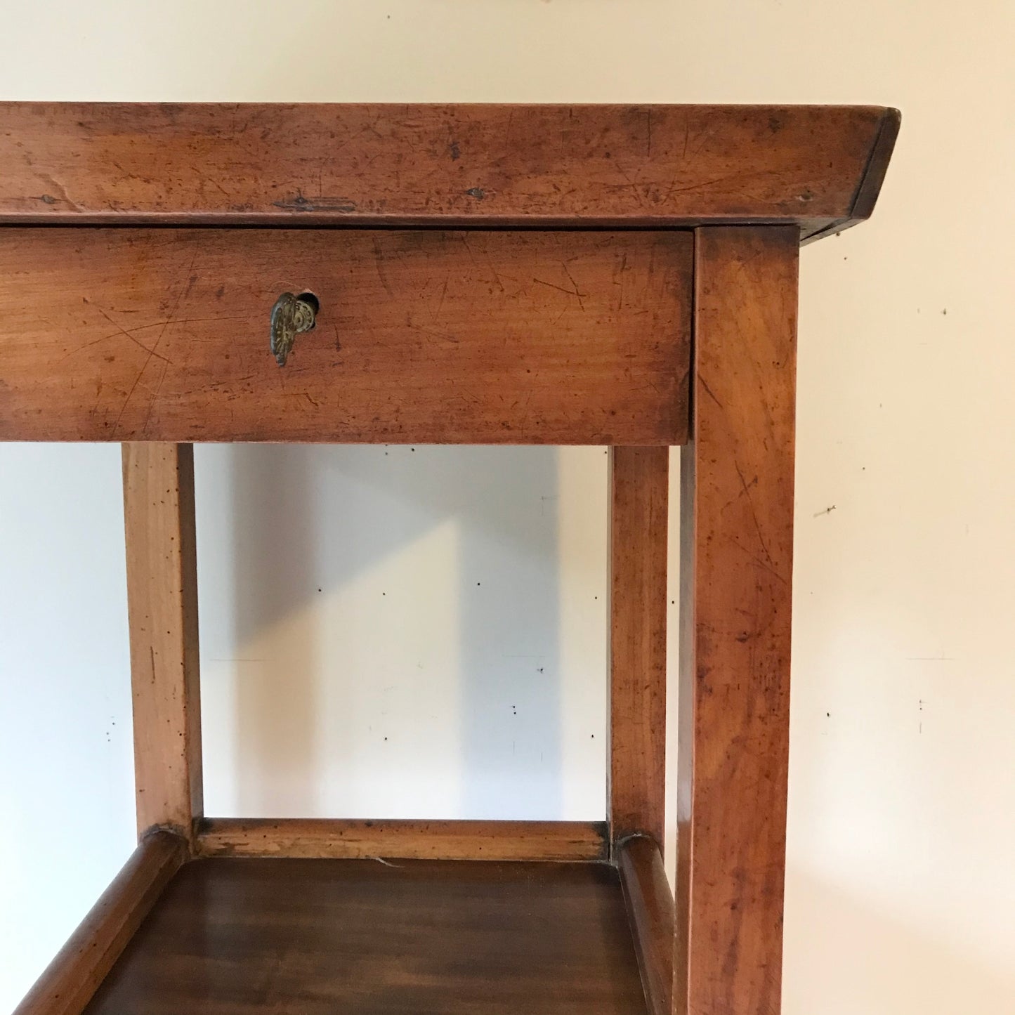 Provincial Fruitwood Side Table.