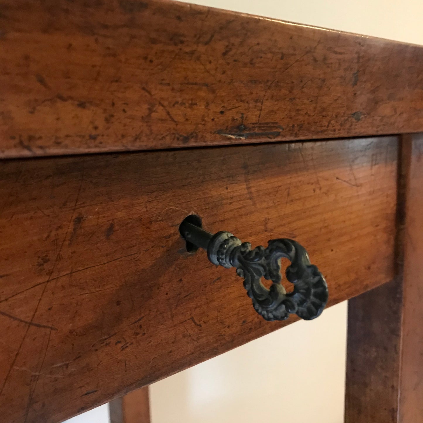 Provincial Fruitwood Side Table.