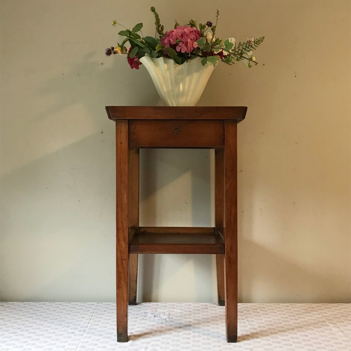 Provincial Fruitwood Side Table.