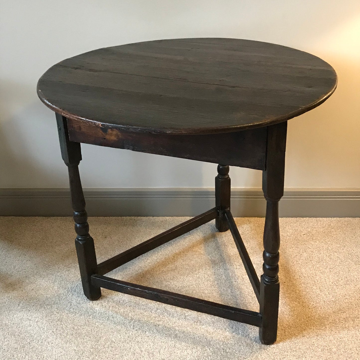 Oak and Pine Cricket Table.