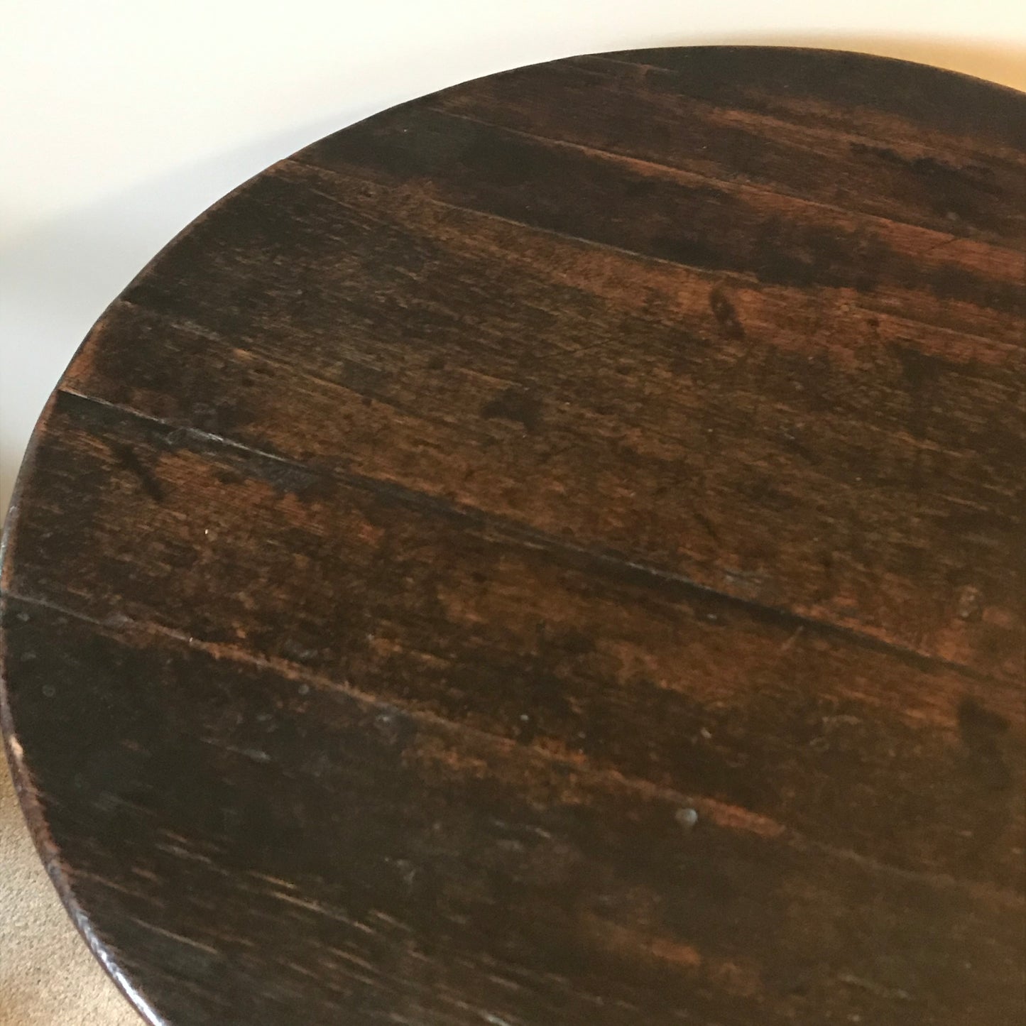 Oak and Pine Cricket Table.