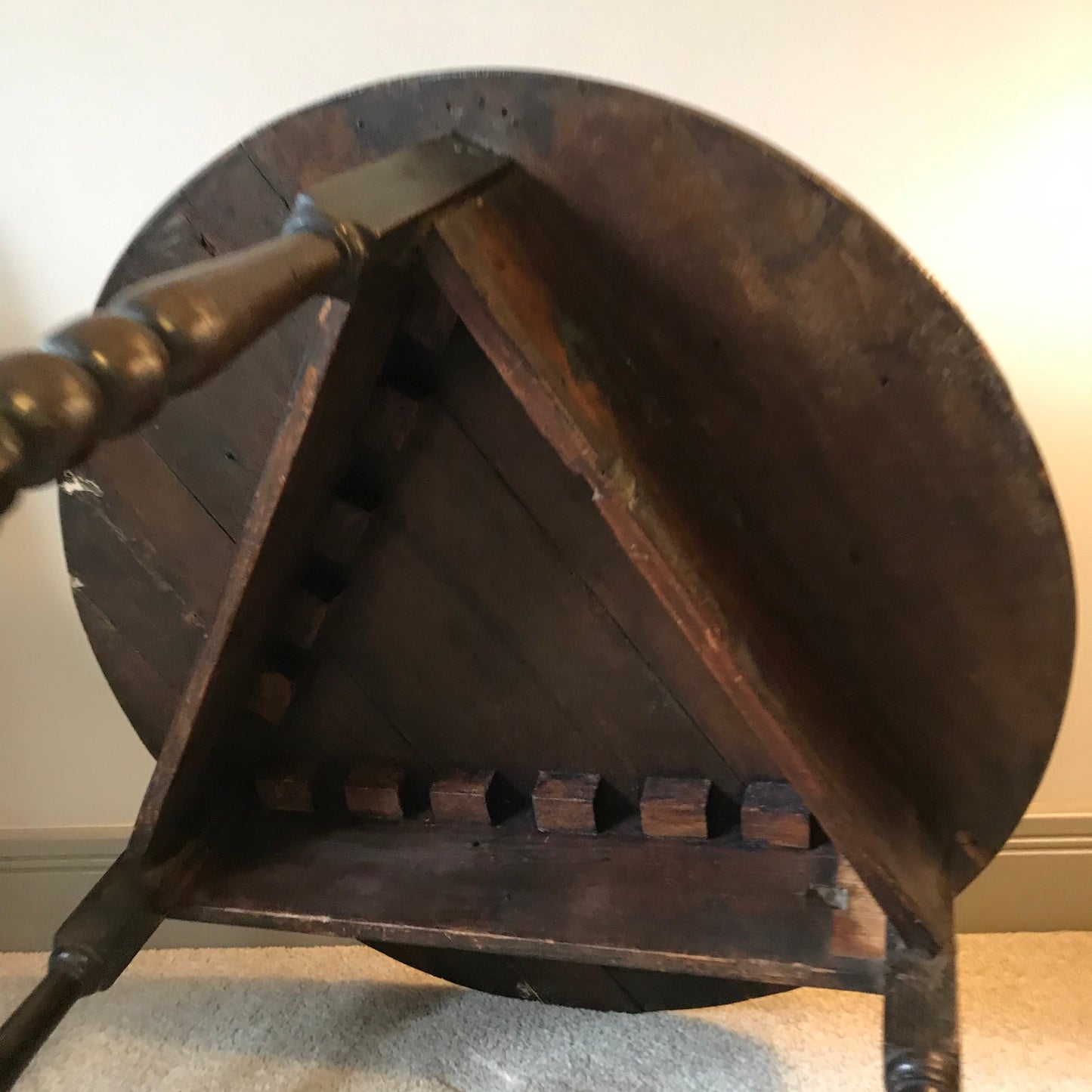 Oak and Pine Cricket Table.