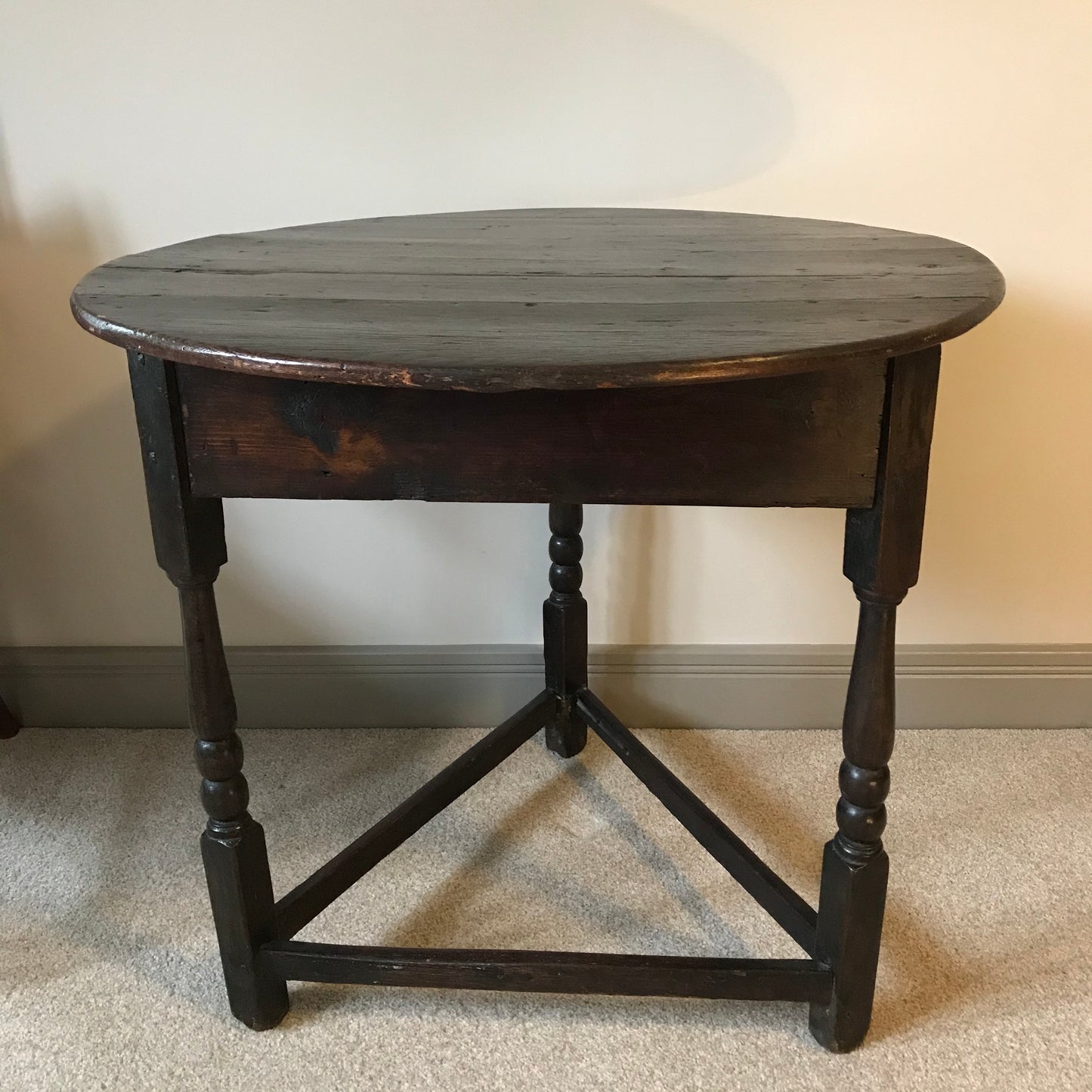 Oak and Pine Cricket Table.