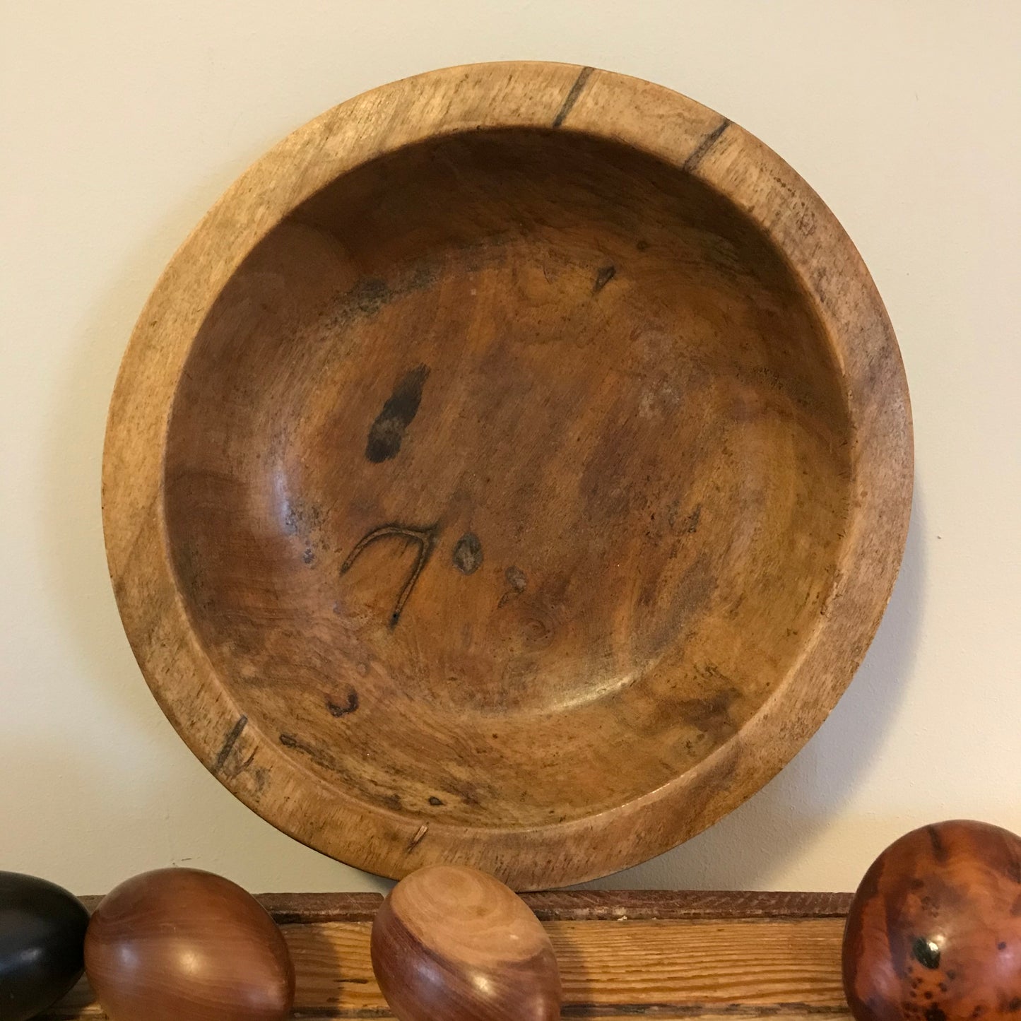 Wooden Eggs and Bowl.