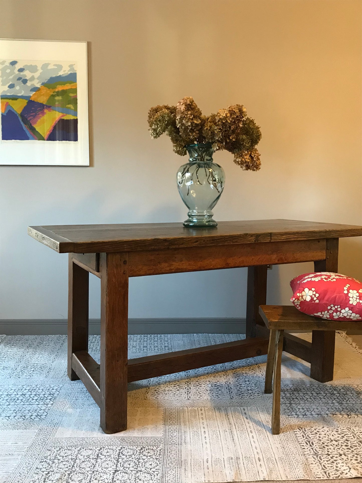 Oak Prep Table.