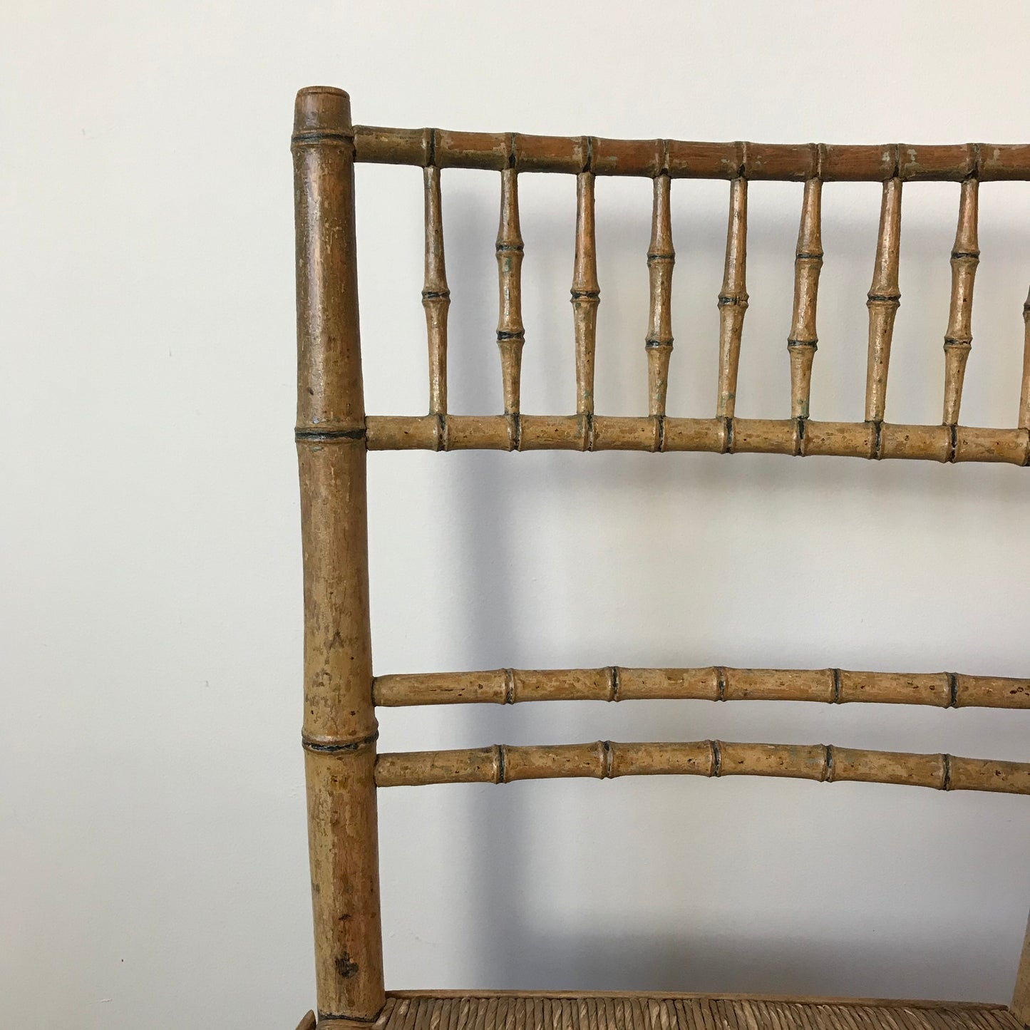 Regency Faux Bamboo Chair.