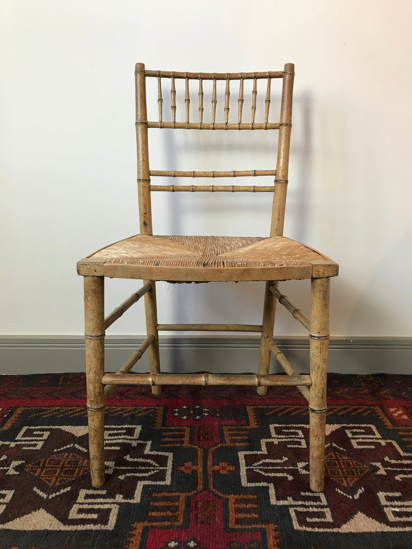 Regency Faux Bamboo Chair.