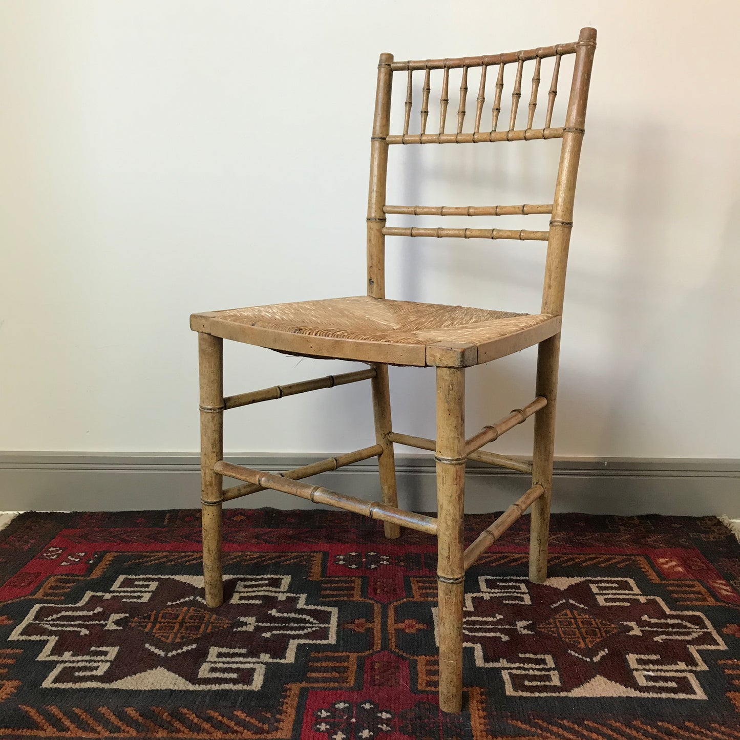 Regency Faux Bamboo Chair.