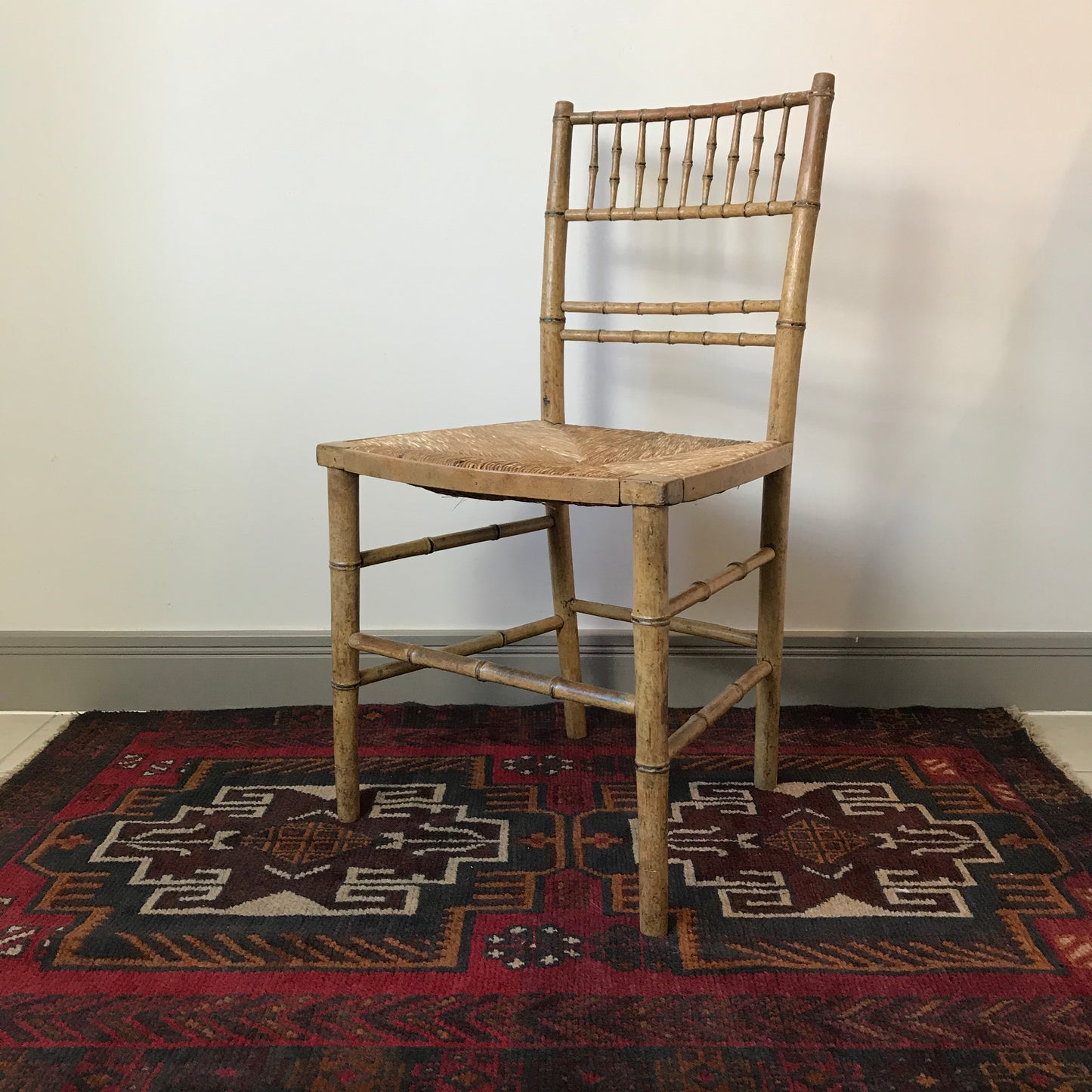 Regency Faux Bamboo Chair.