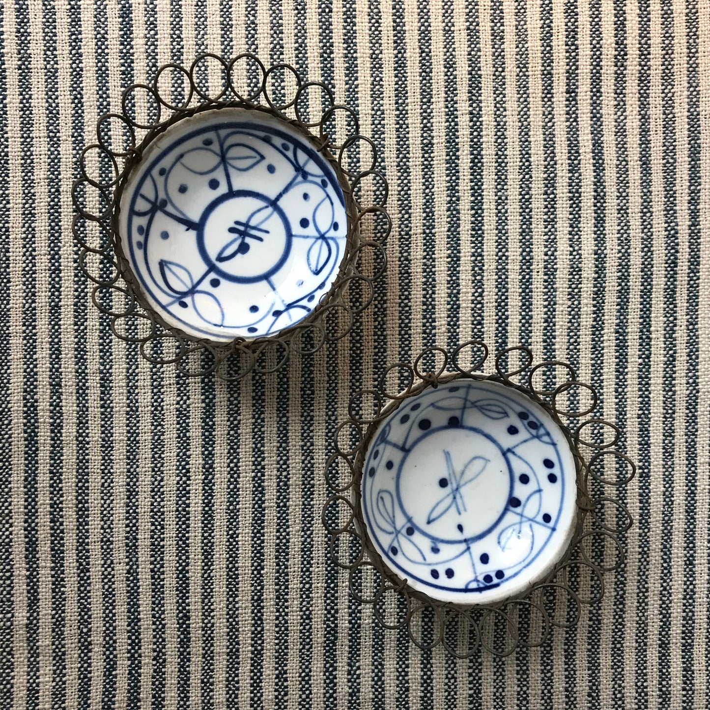 Blue and White.