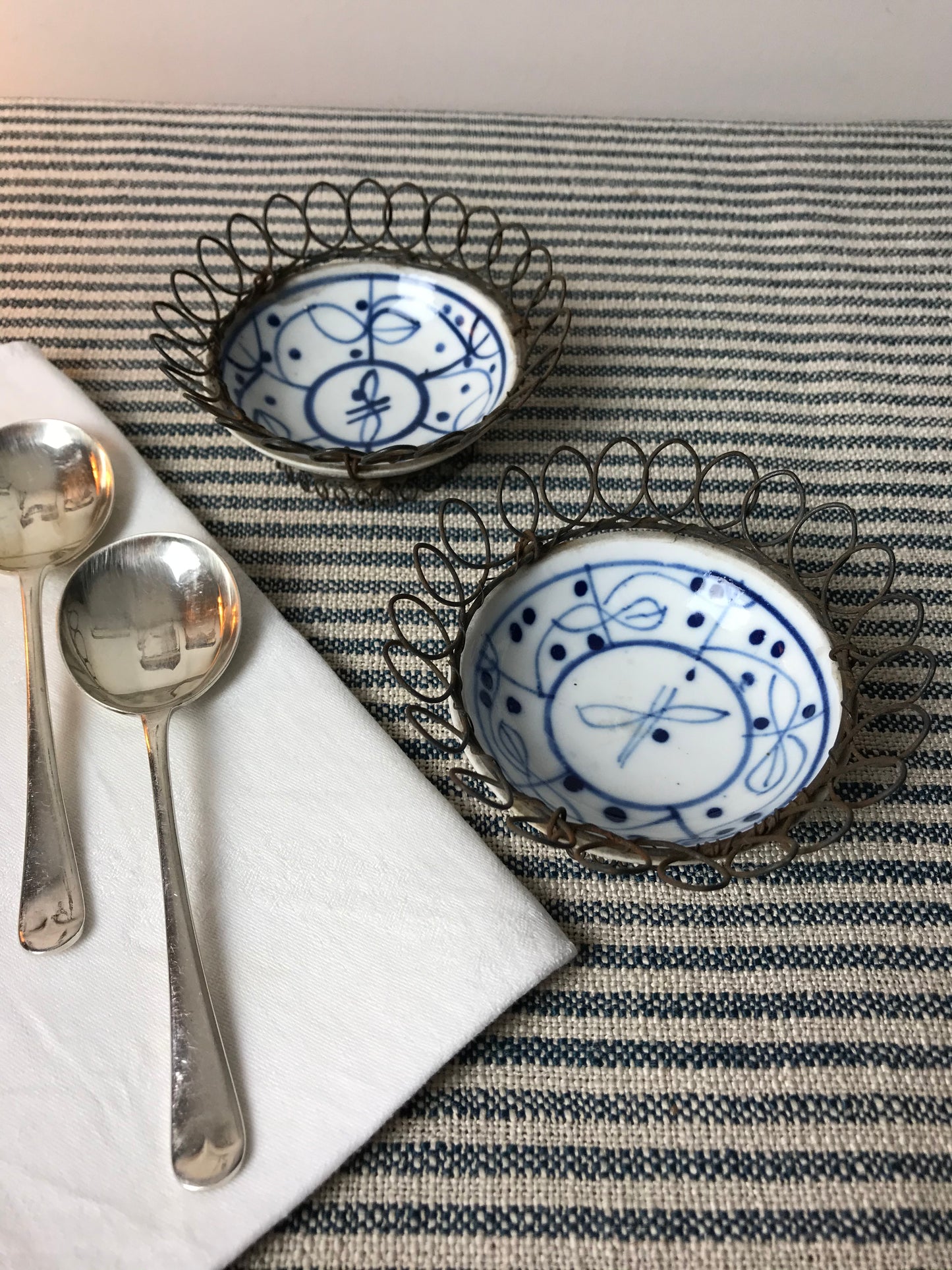 Blue and White.