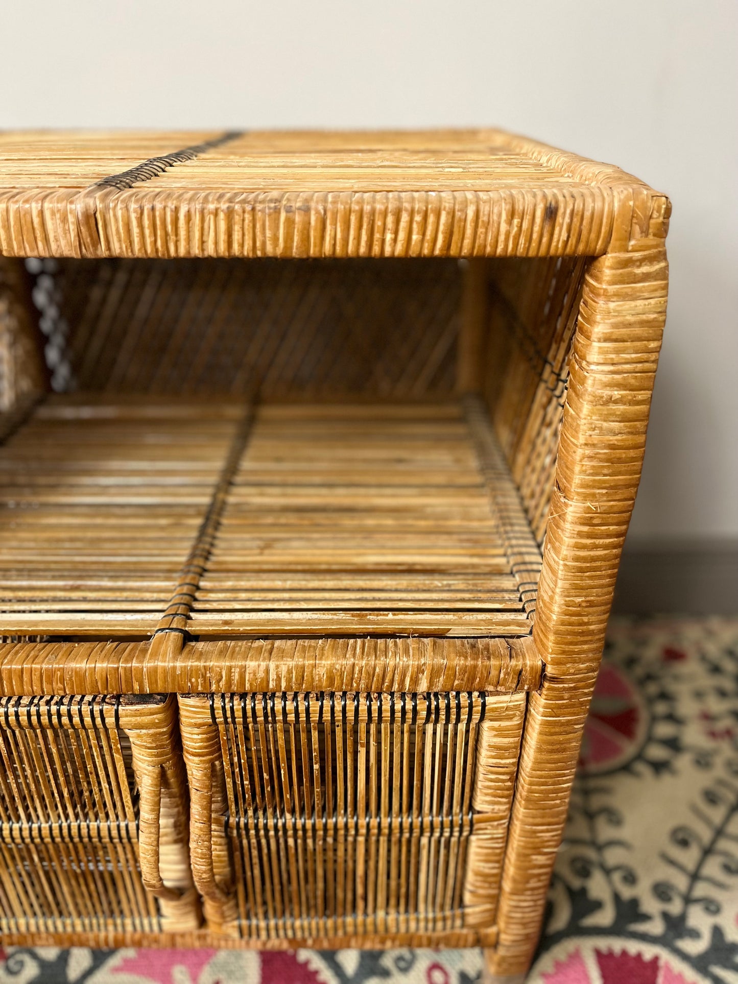 Mid Century Cane Table.