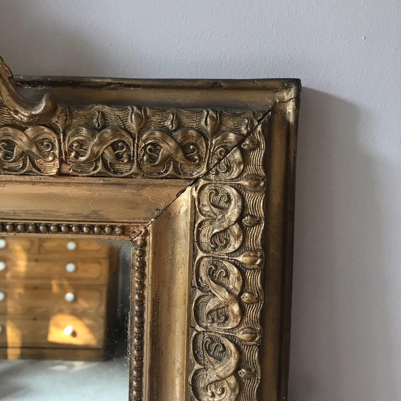 19th Century Giltwood Mirror.