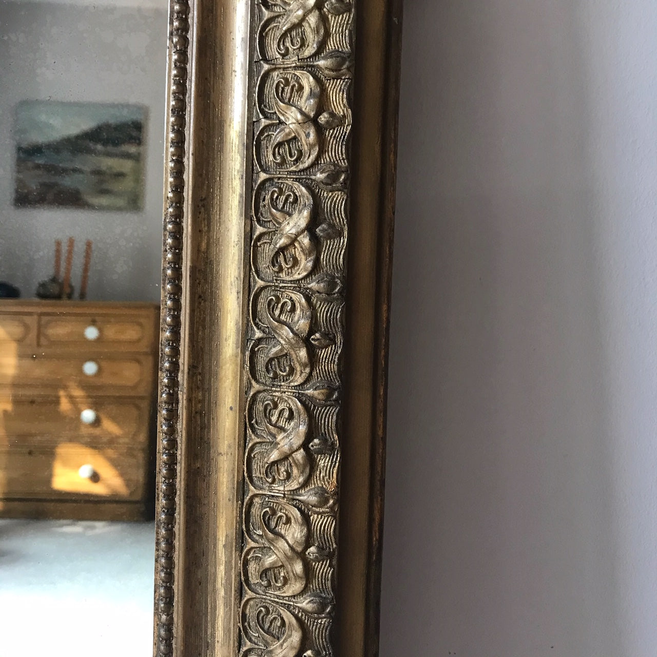 19th Century Giltwood Mirror.