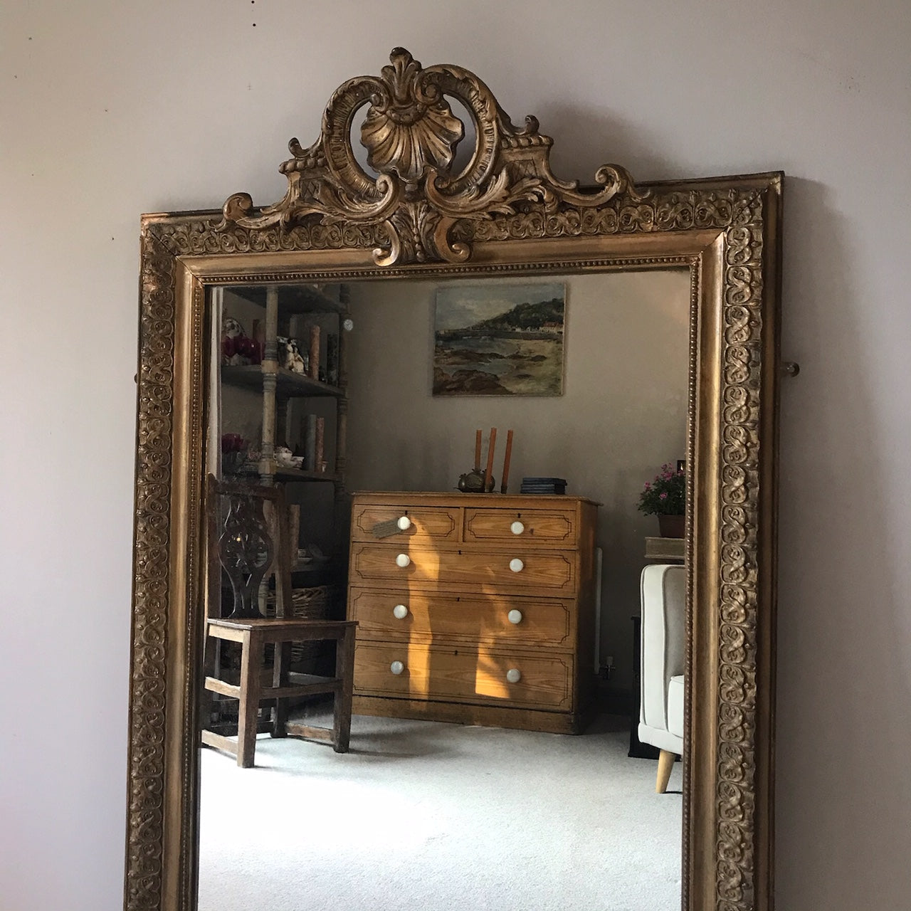 19th Century Giltwood Mirror.